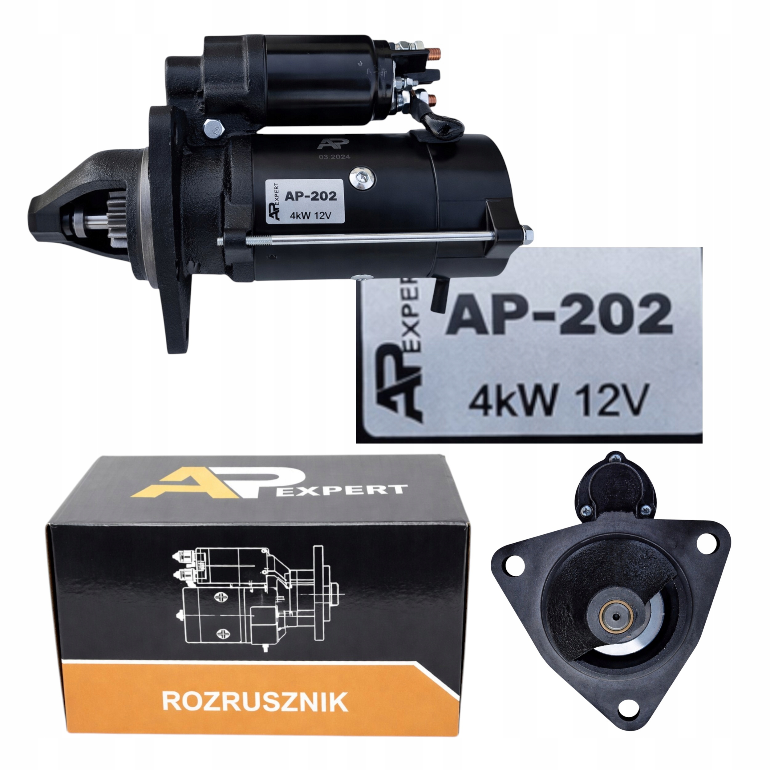 1697eaaa770c11a6a277bb2c167f5c7a.jpg Wzmocniony Rozrusznik do ciągnika MTZ Pronar Belarus 12V 4kW