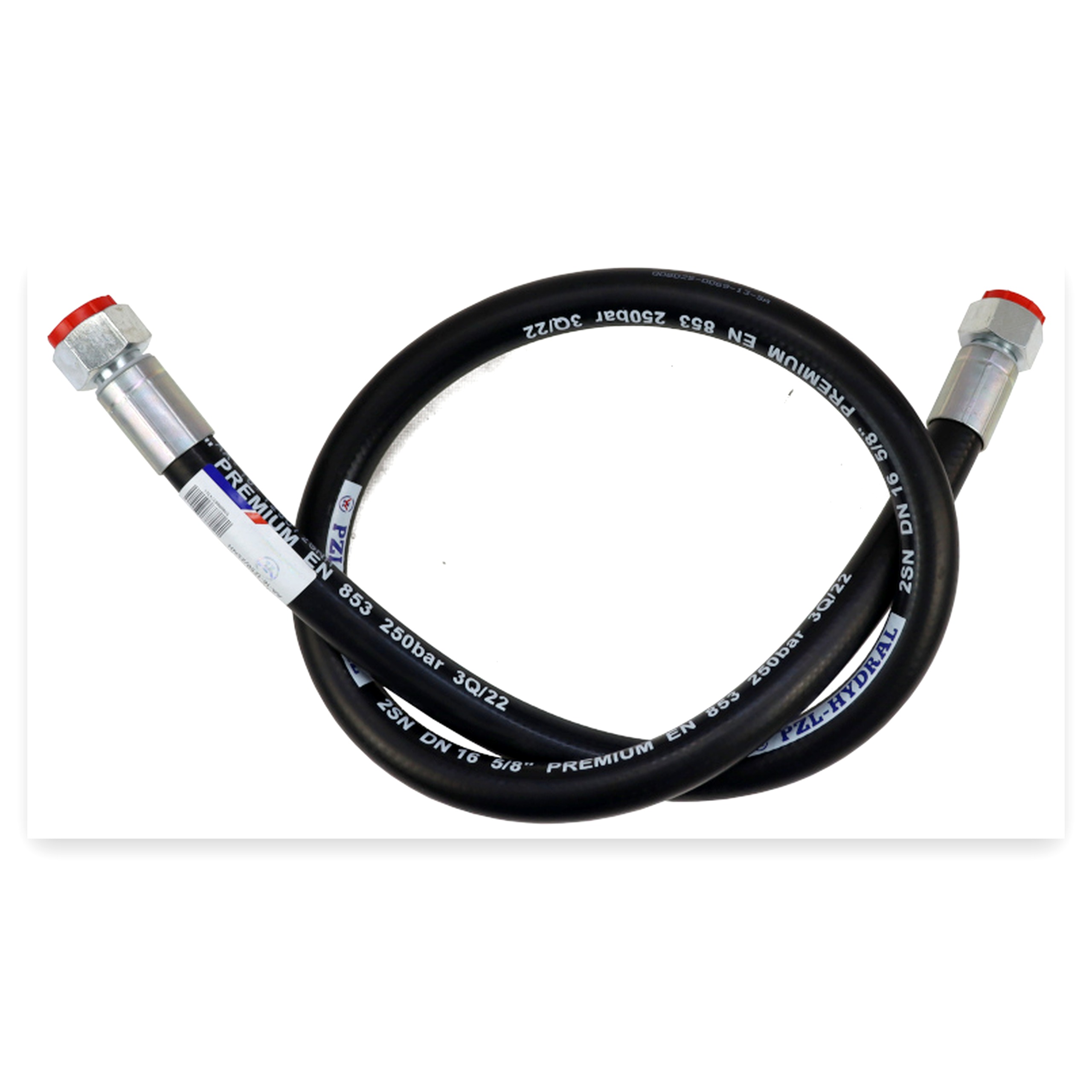 01eacb3c103ef17ac23690d24fd3efd5.jpg Przewód wąż hydrauliczny 250 bar gwint M27x2 proste L-1250 mm