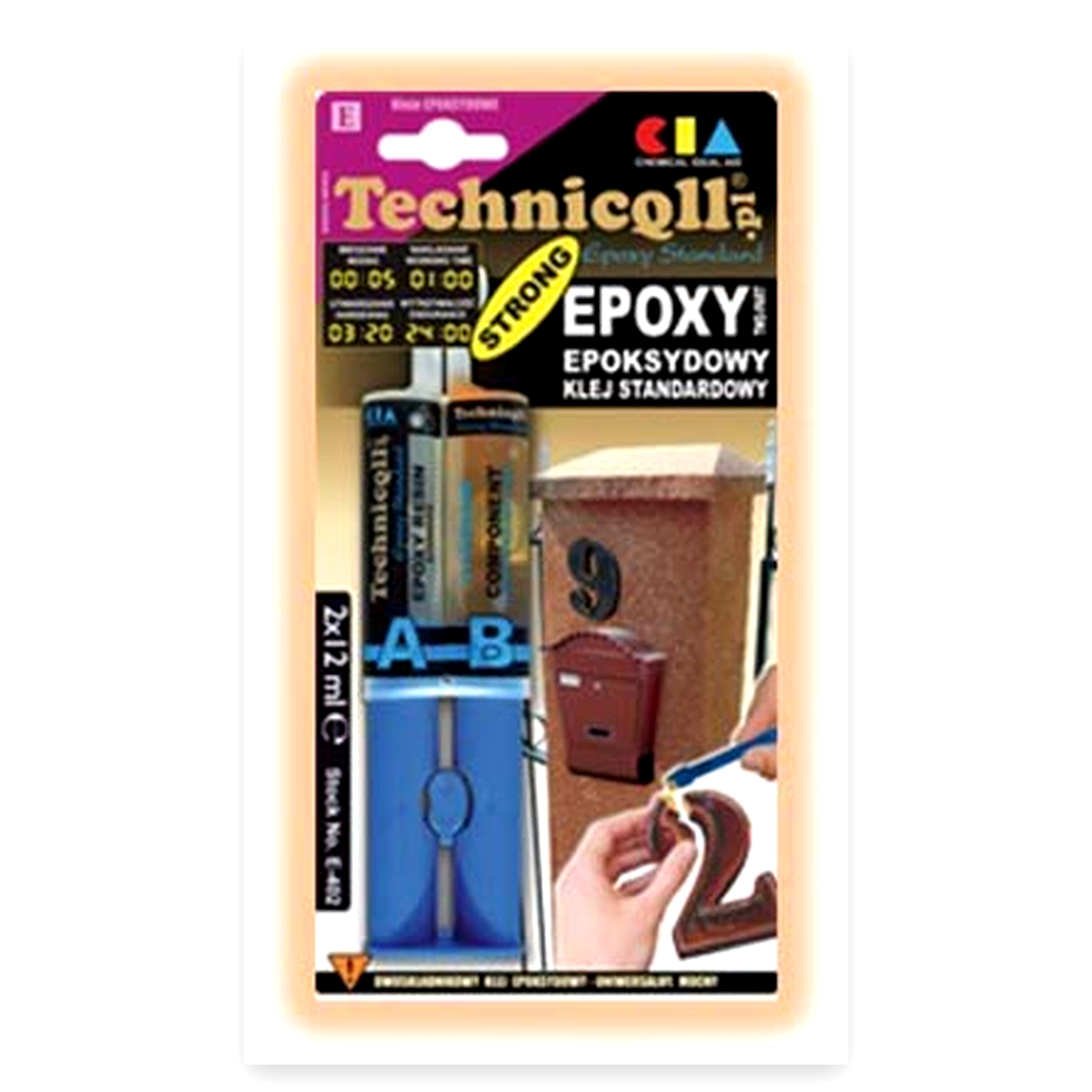 08d28cbea02c71673c43758b9e04e3de.jpg Klej epoksydowy dwuskładnikowy 2x12ml uniwersalny E-402 Technicqll