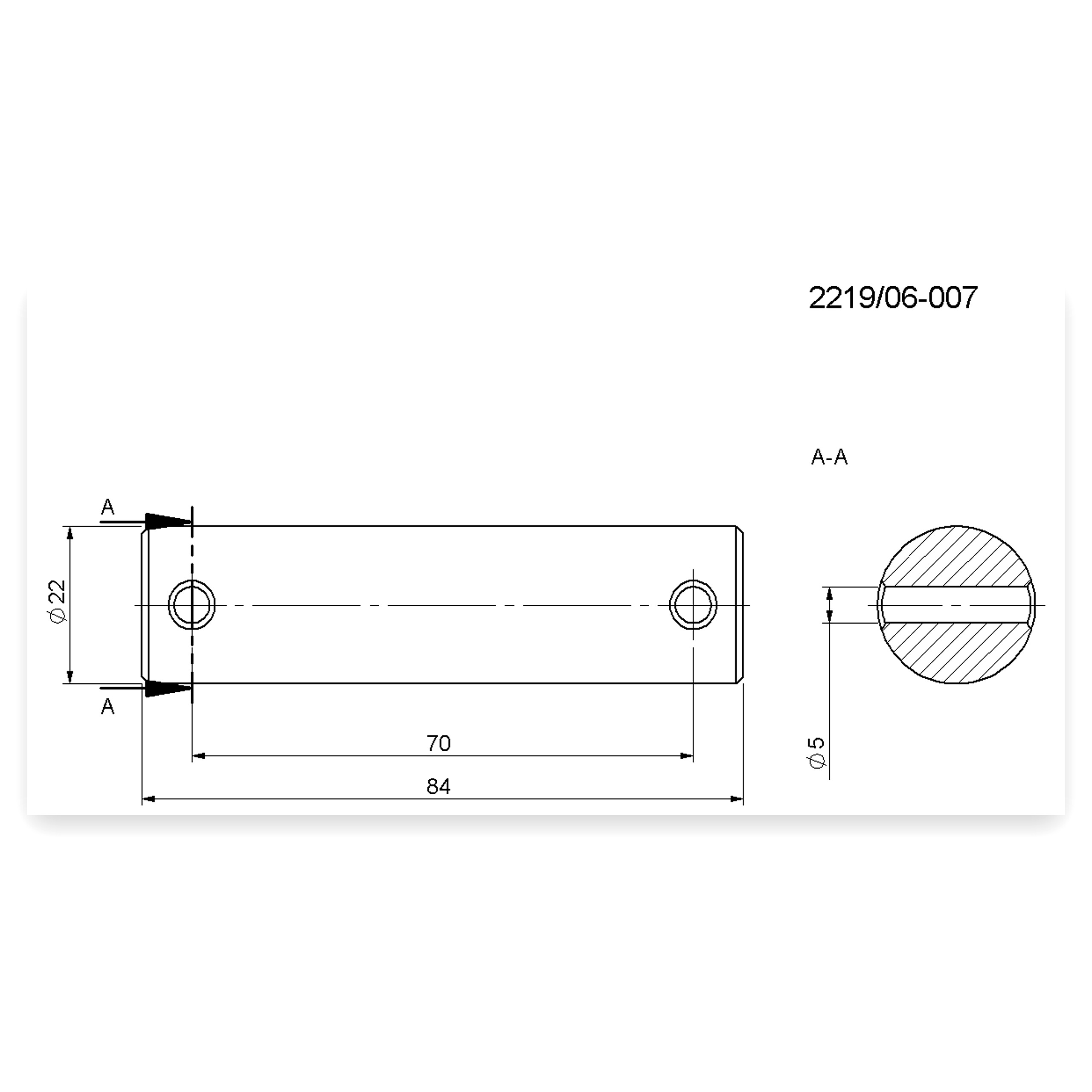 0a2c6b59329449a0448649f8c28a1bf8.jpg Sworzeń zapadki FI-22 mm L-84 mm rozrzutnik obornika Rolmus