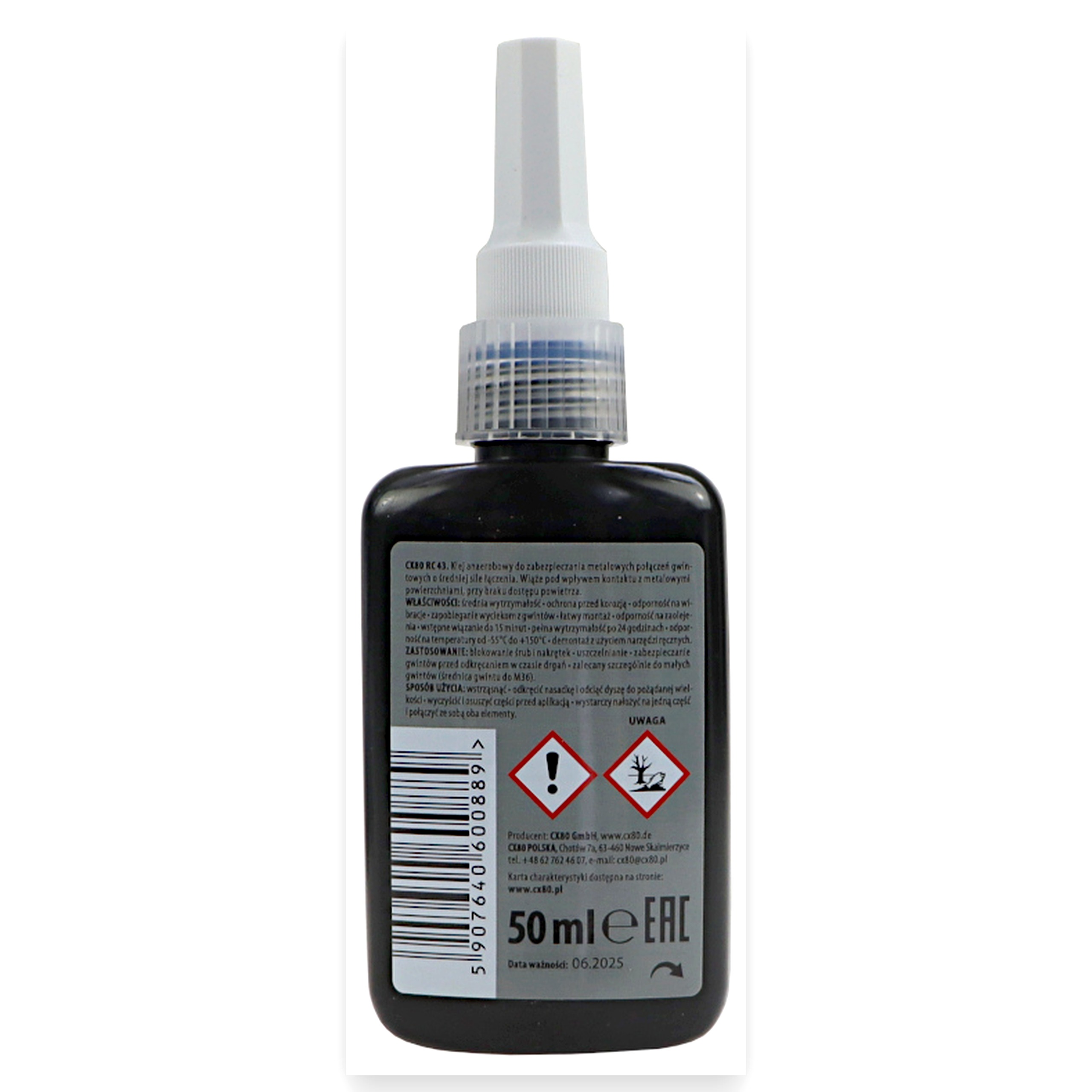 Klej anaerobowy 50ml niebieski zabezpieczenie do łożysk i śrub RC43