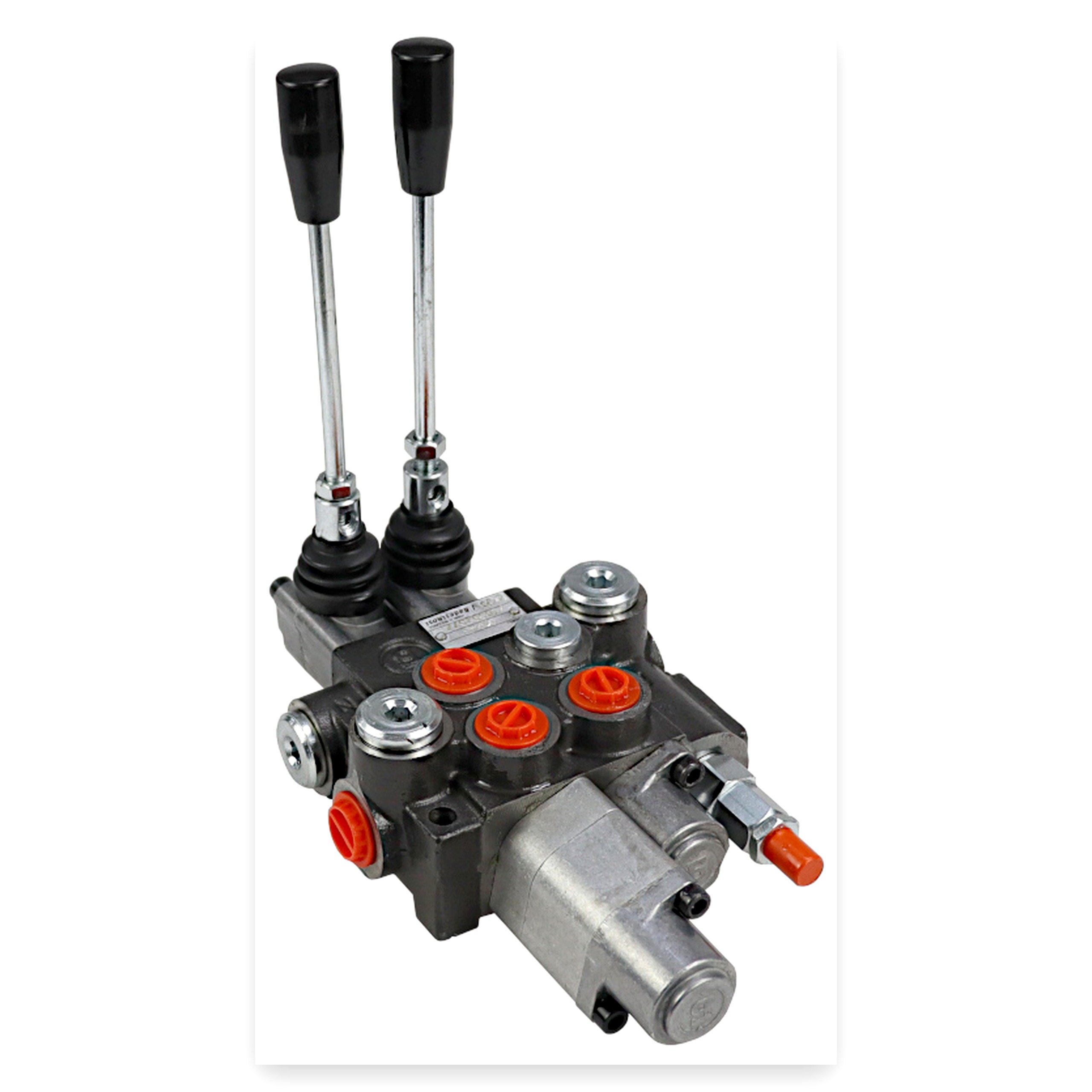 0ddebb71bd4dee6c689314d2282c4e34.jpg Rozdzielacz hydrauliczny dwusekcyjny 40 L/min z sekcją nurnikową