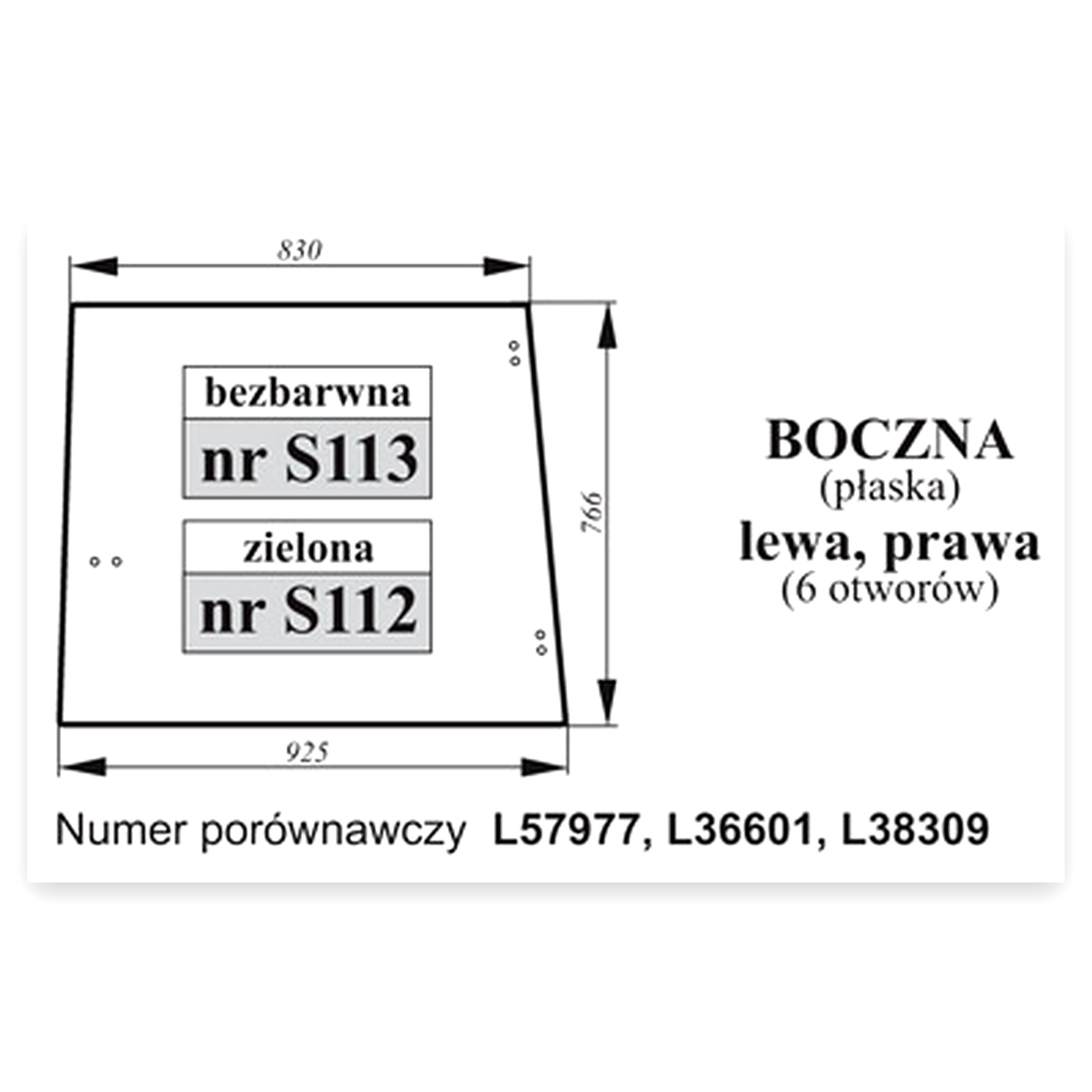 0e9e48769c34a16304a0d0c1ab84f59d.jpg Szyba boczna John do ciągnika John Deere 6-otwor