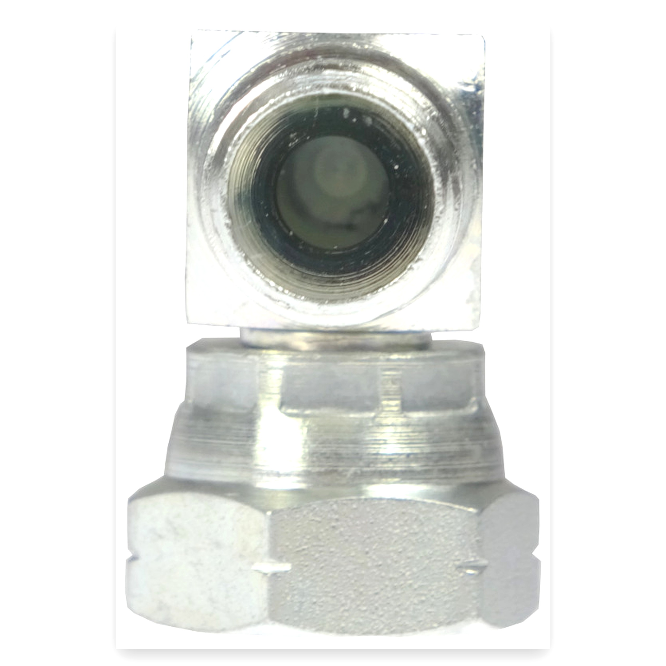 11006fcf85fe891b99f1272a1500163a.jpg Złącze - złączka hydrauliczna - kolanko 90 AB M14x1,5 - M14x1,5