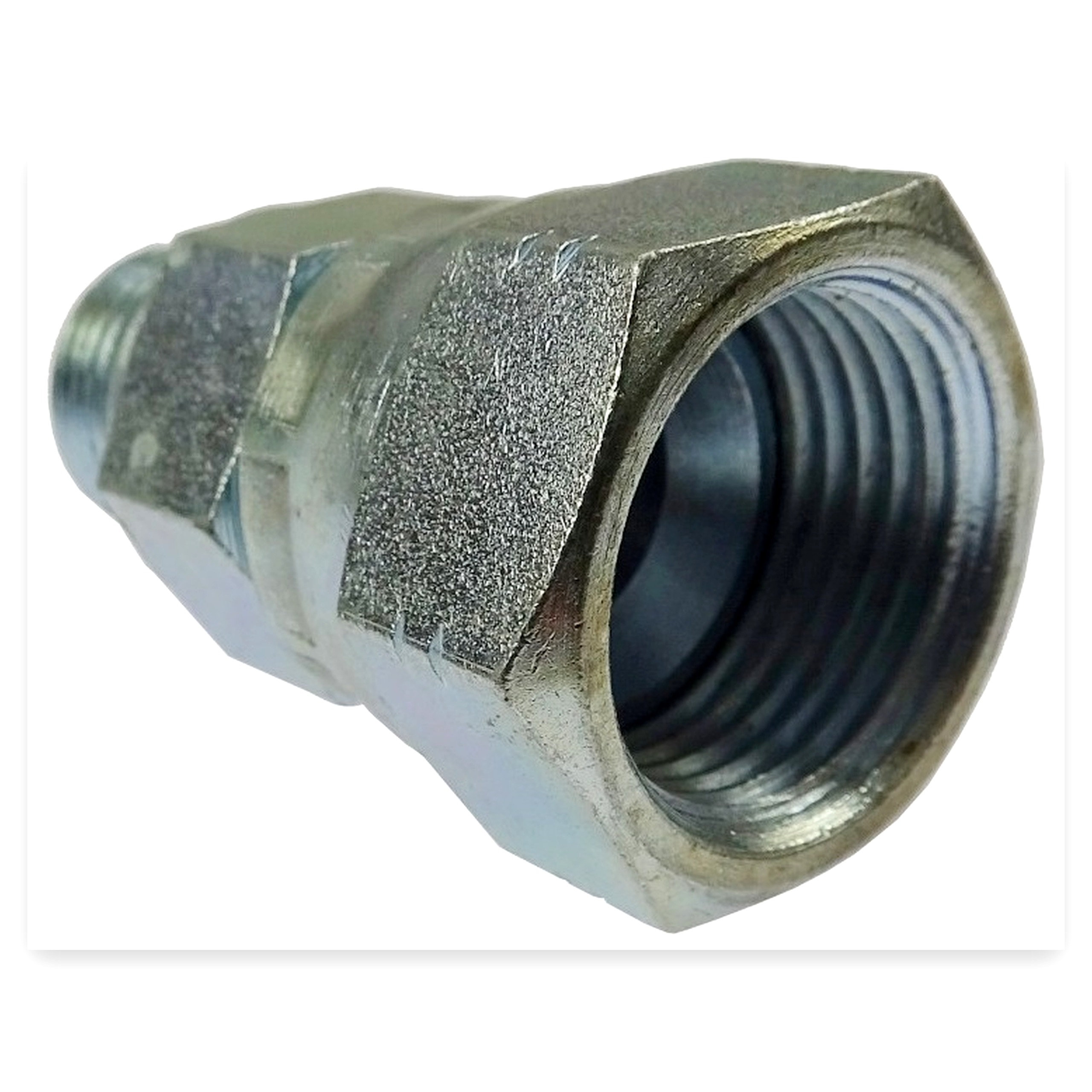 122d20adbcd74edace9967d36b56525d.jpg Przyłączka hydrauliczna BA 3/8 8/8 UNF