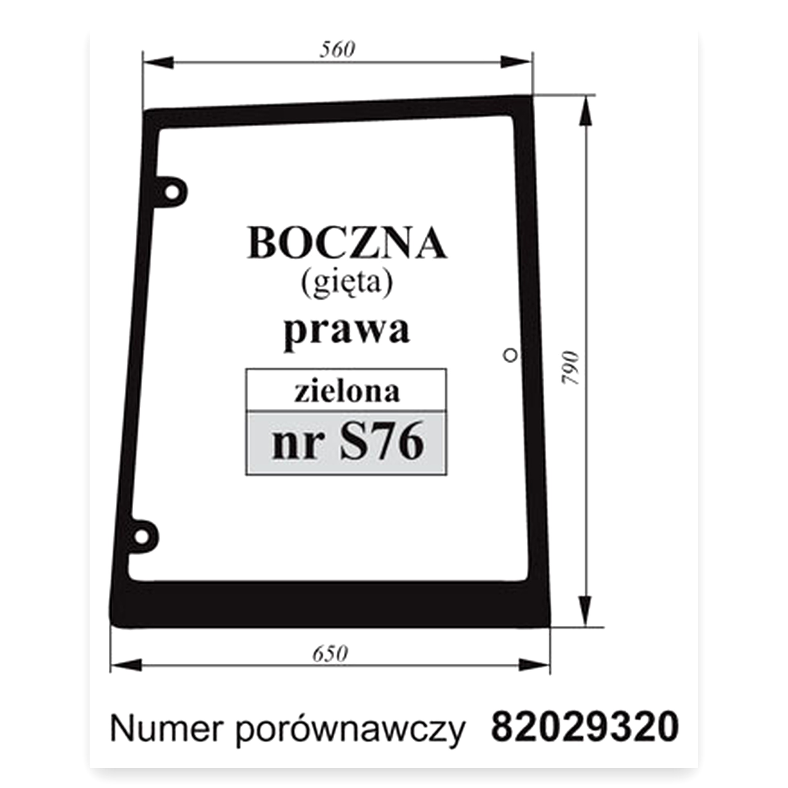 127f3c0da77ac11521a0519539fcacb2.jpg Szyba boczna prawa Case do ciągnika New Holland Tm