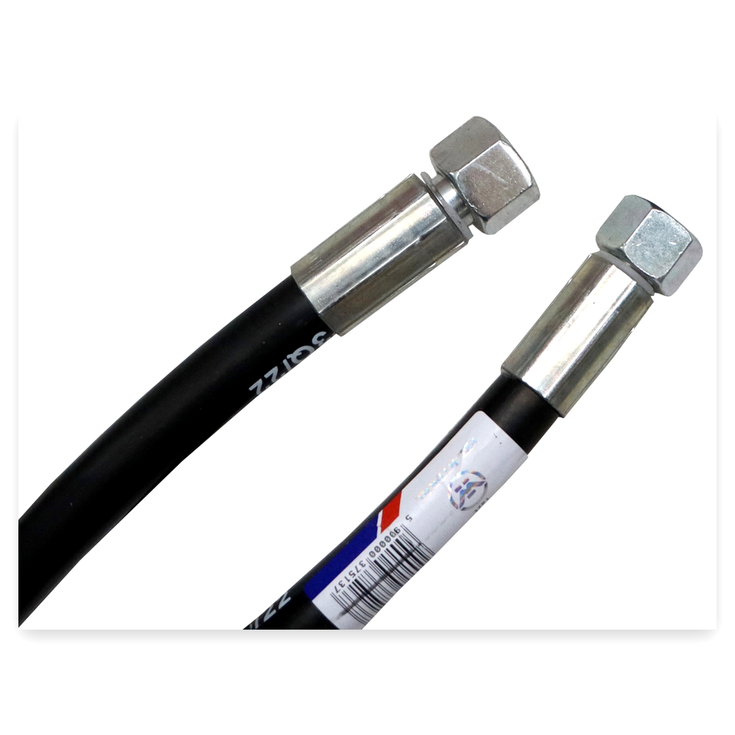 12e669c10a4d2c7f1e3b07bf3c14fc98.jpg Przewód wąż hydrauliczny 330 bar gwint M18x1,5 proste L-1100 mm (AA