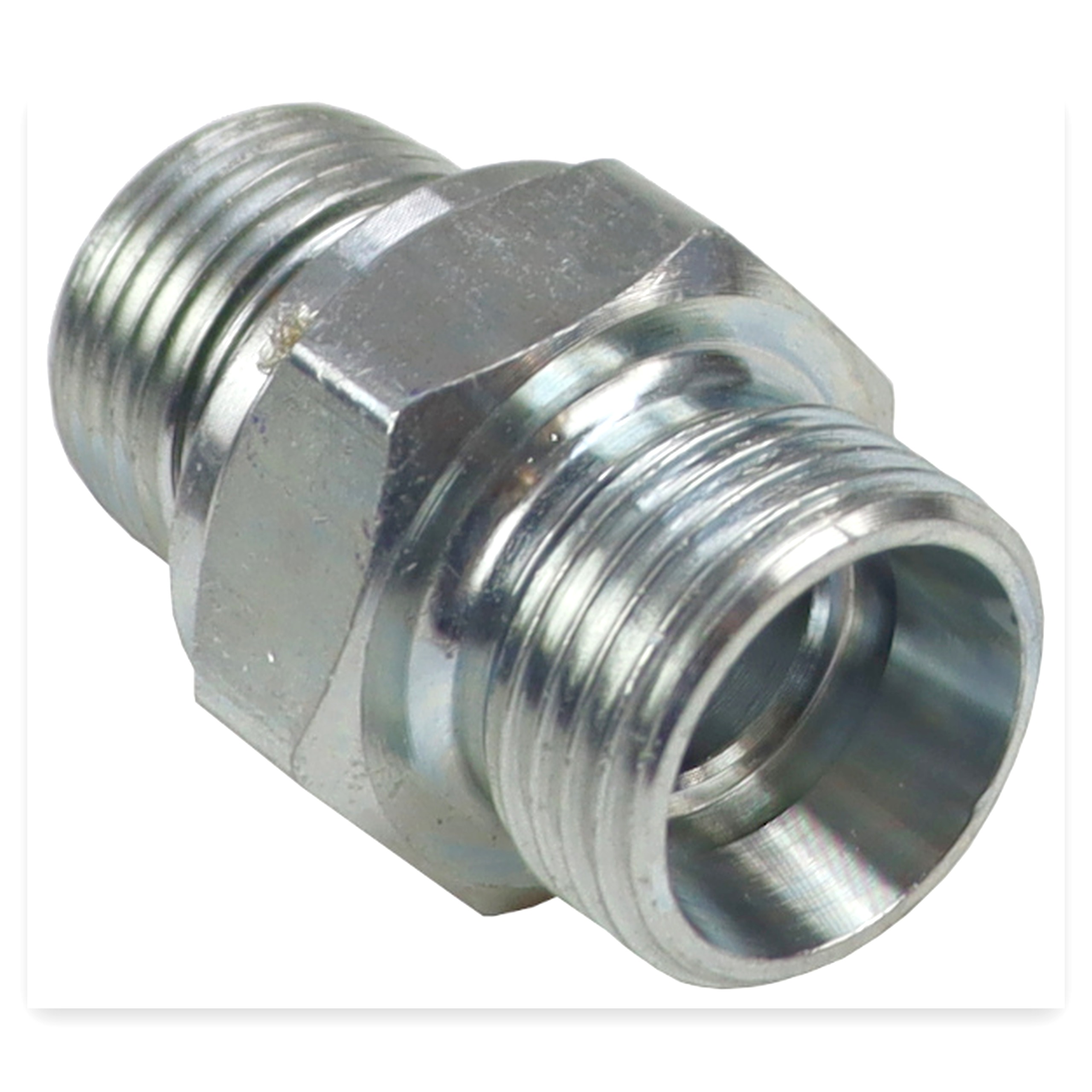 13846f7b1b7158f72e8bb7fdde0cc1b6.jpg Złącze - złączka hydrauliczna - prosta BB 3/8" - M18x1,5