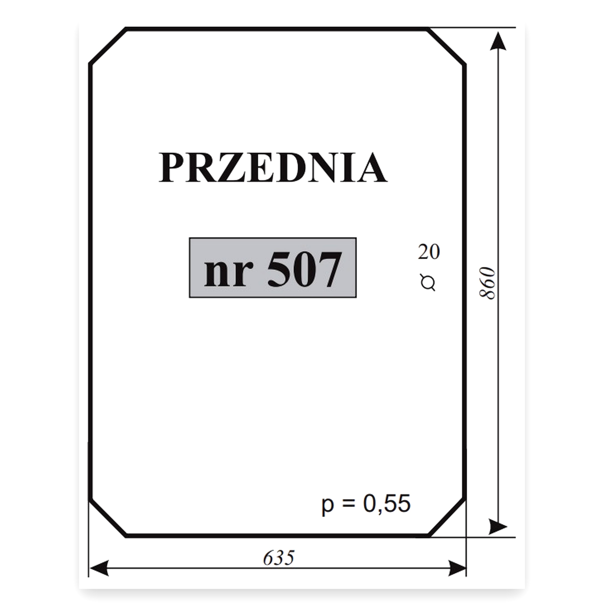 16565d1b699e9612f8c89c3b0db3e153.jpg Szyba przednia Ładowacz do ładowacza