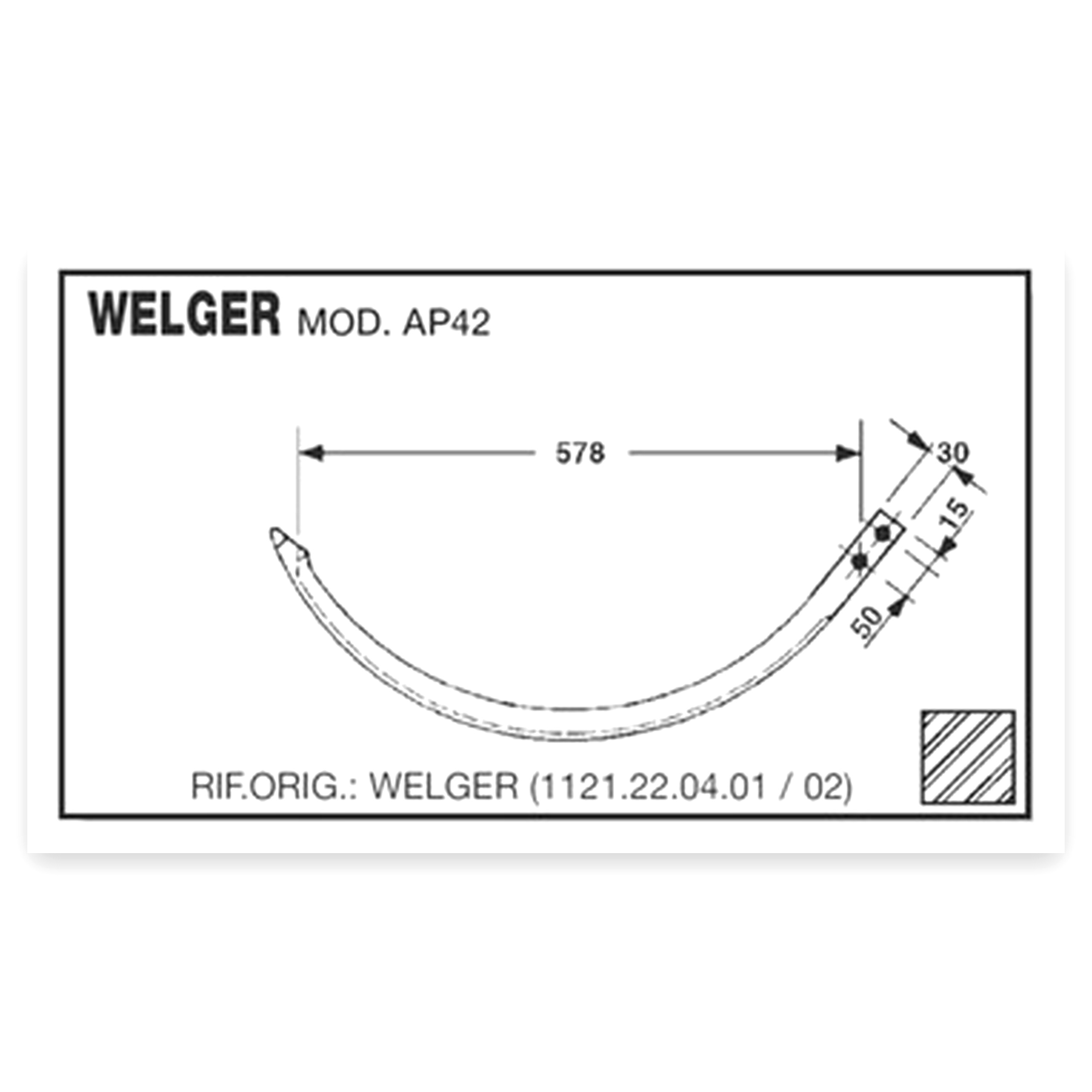 16fc24078524f86466da3204821fed35.jpg IGŁA PRASY WELGER do prasy Welger Do Welger Ap42