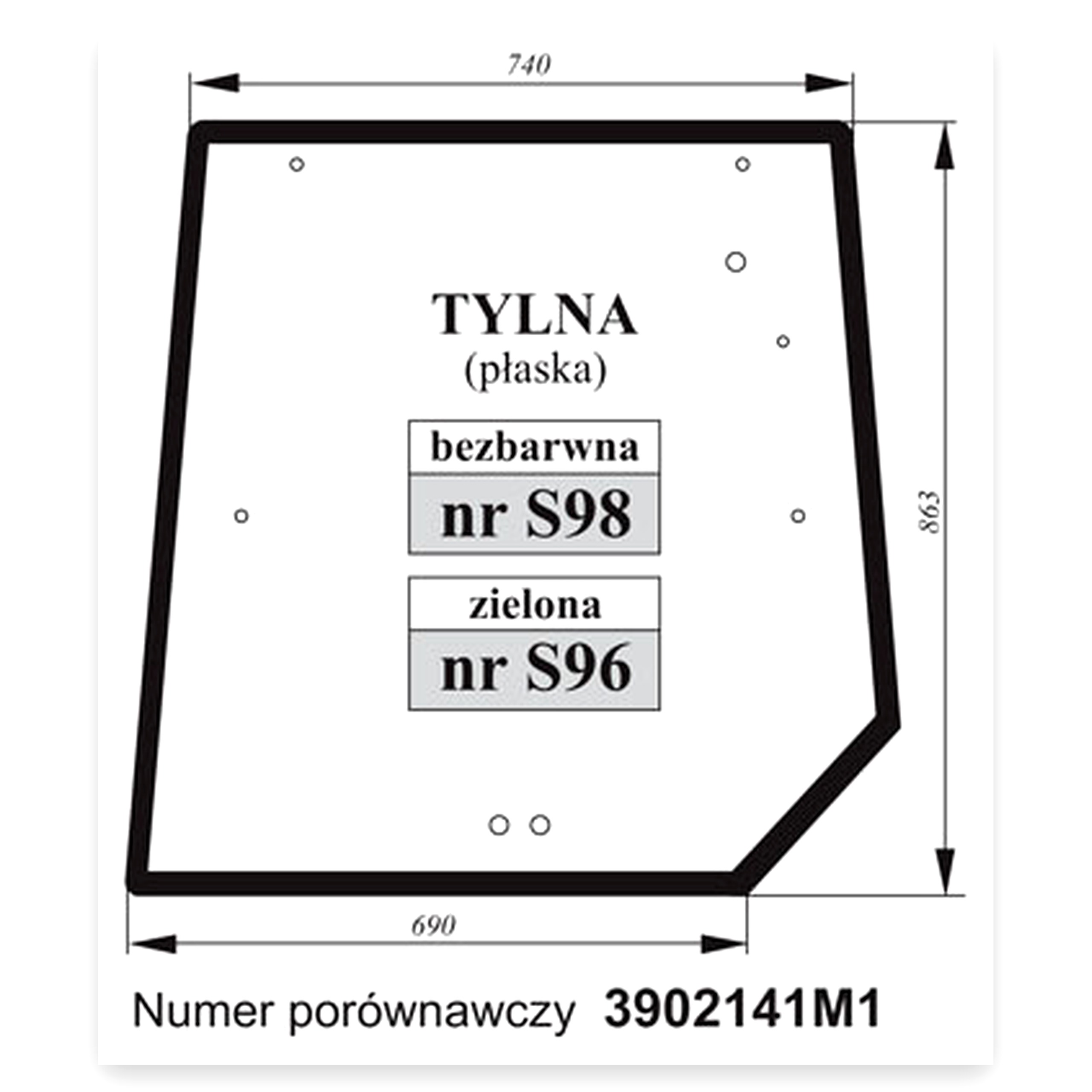 1f8a1a78a70bad1a80e6575ed4af352f.jpg Szyba tylna MF do ciągnika Massey Ferguson 3902