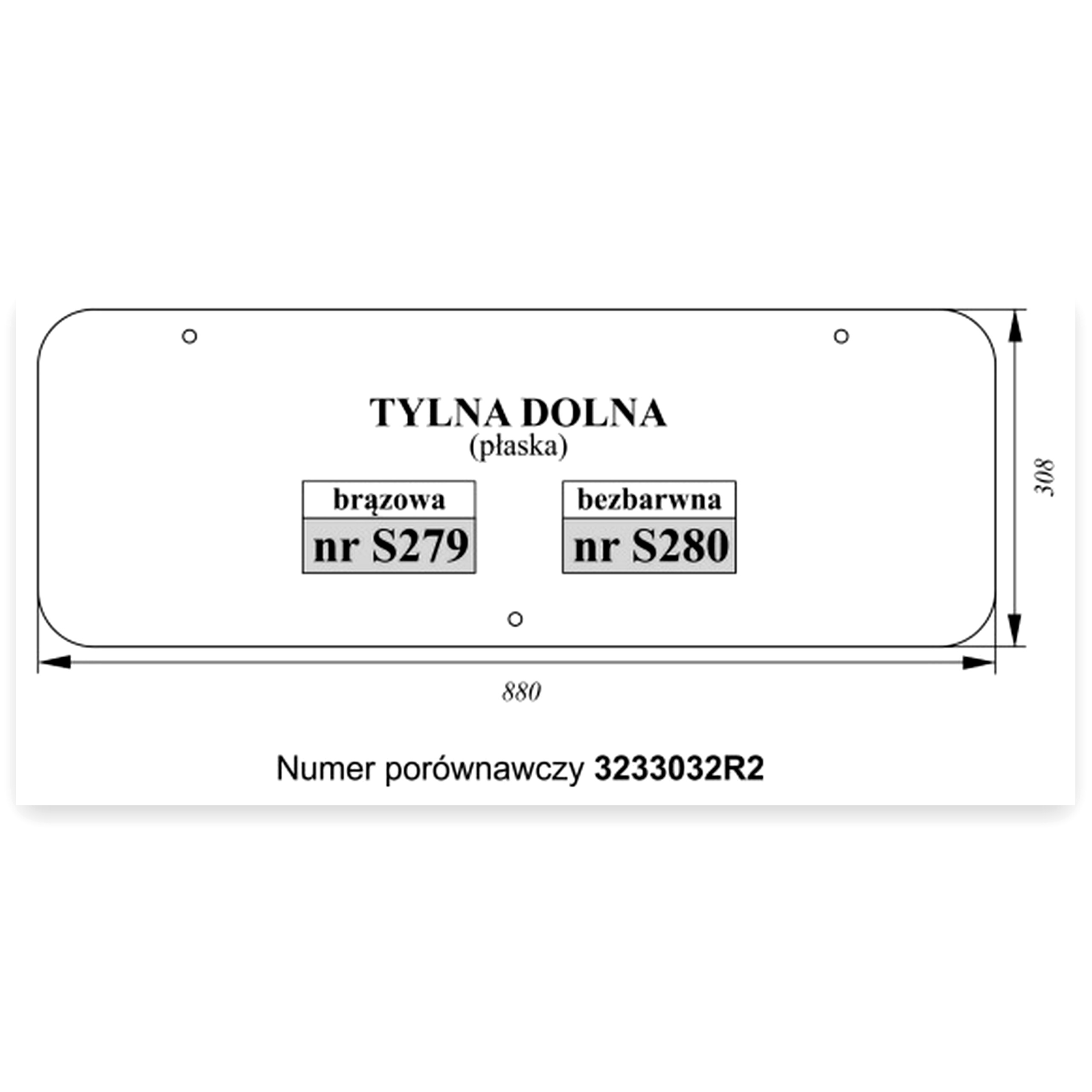 1fca20f624b3189c76c58a32a2b36cd0.jpg Szyba tylna dolna Case do ciągnika Case Szyba
