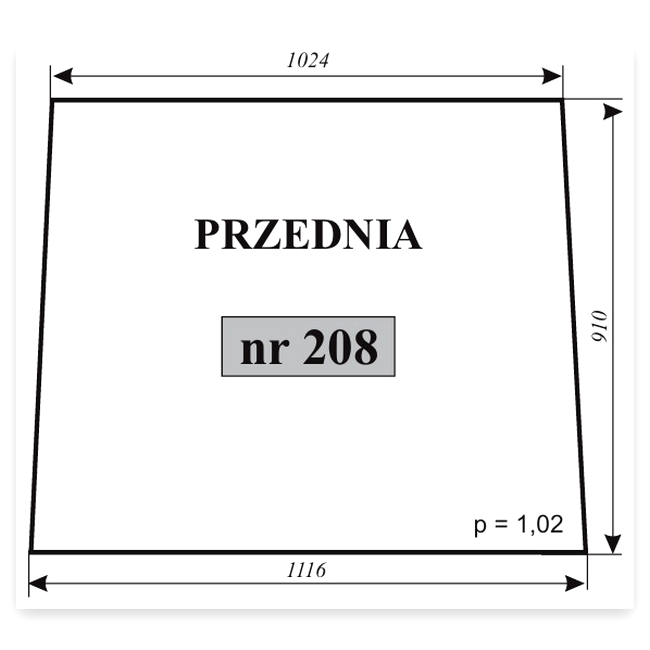 2916c52bd20d5bfdfbaec5ce5742584a.jpg Szyba przednia C do ciągnika Ursus C-362 Ursus