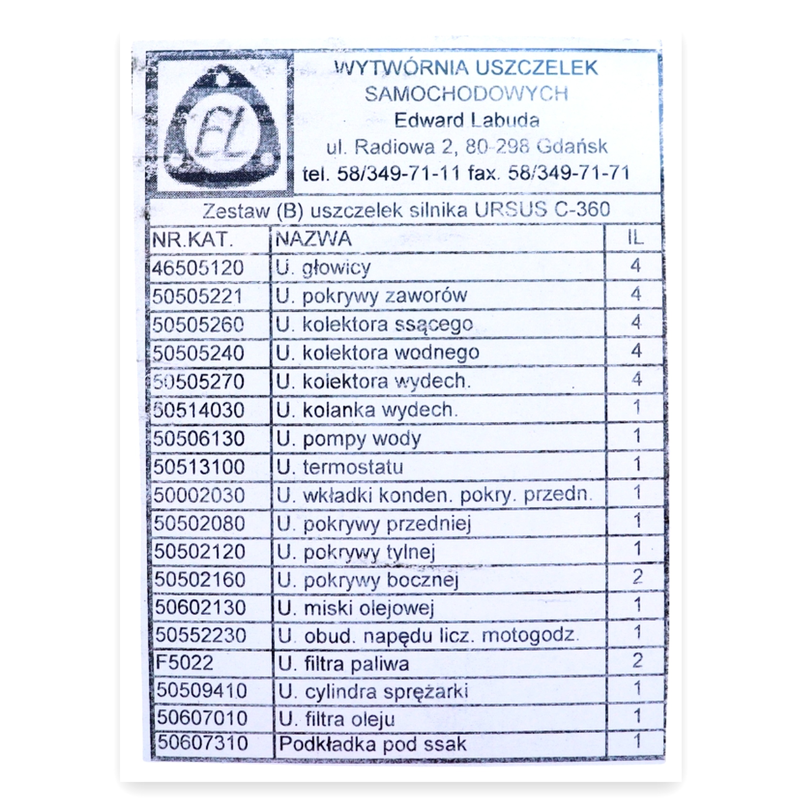 2b39f6fa492322c53b7a57244511a6bd.jpg Komplet - zestaw uszczelek silnika Ursus C-360 zwykła