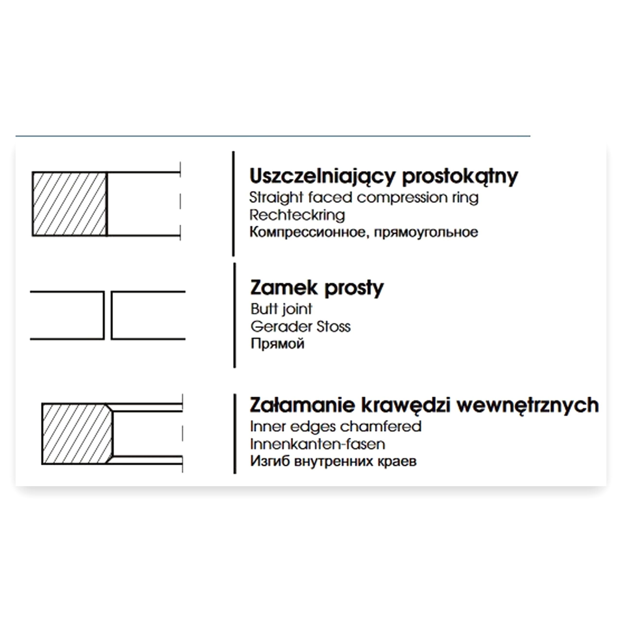 Pierścień uszczelniający chromowany MF4 98,476x2,38x3,87