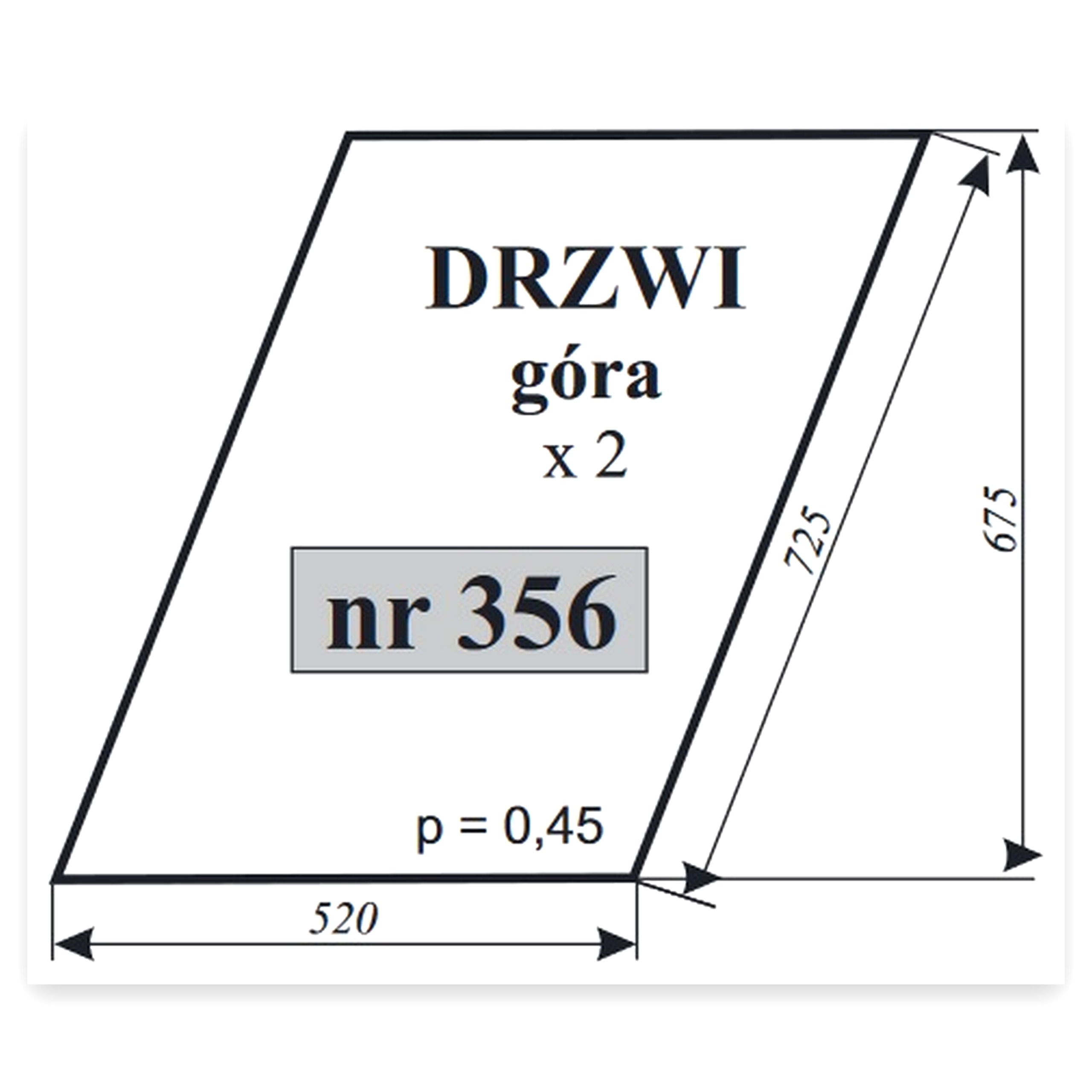 2dd6293d7e1b55e4bc40d7fe224ab949.jpg Szyba drzwi góra do ciągnika Zetor 7211