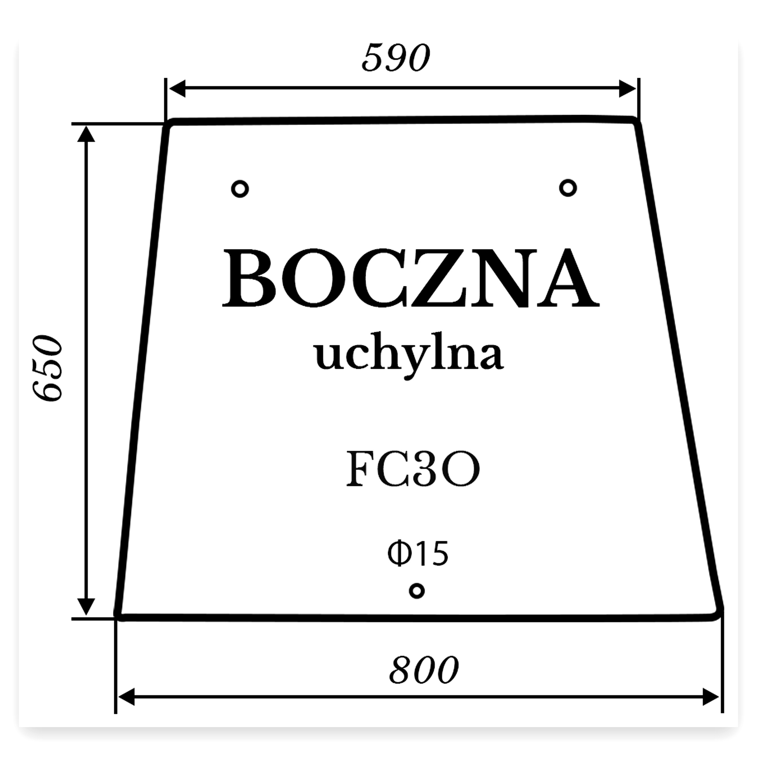 3255cfebeac08872c434e240b9f72a61.jpg Szyba boczna C do ciągnika Ursus C-360