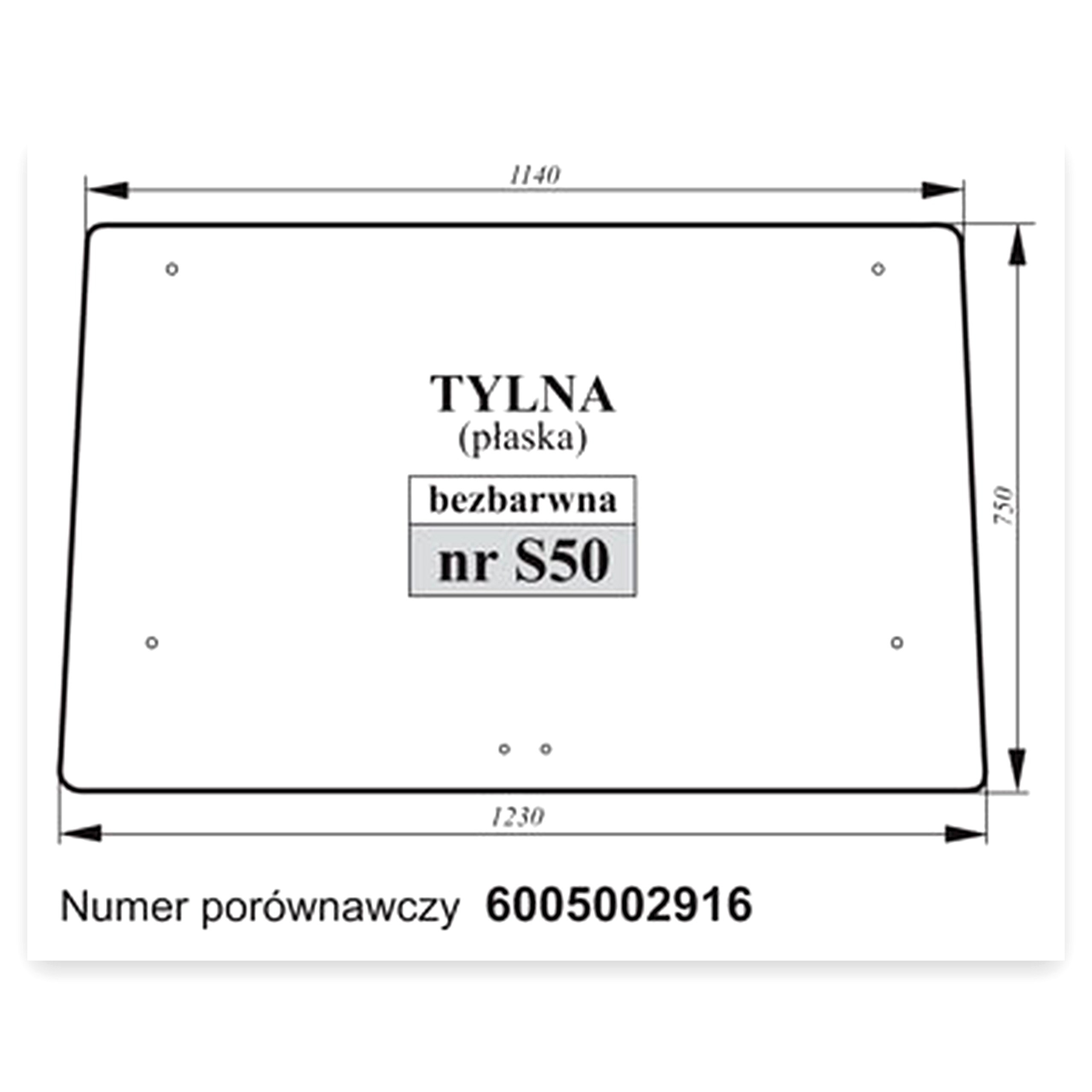 346d8cfd21ab711e1b719461777a2fea.jpg Szyba tylna płaska bezbarwna Renault