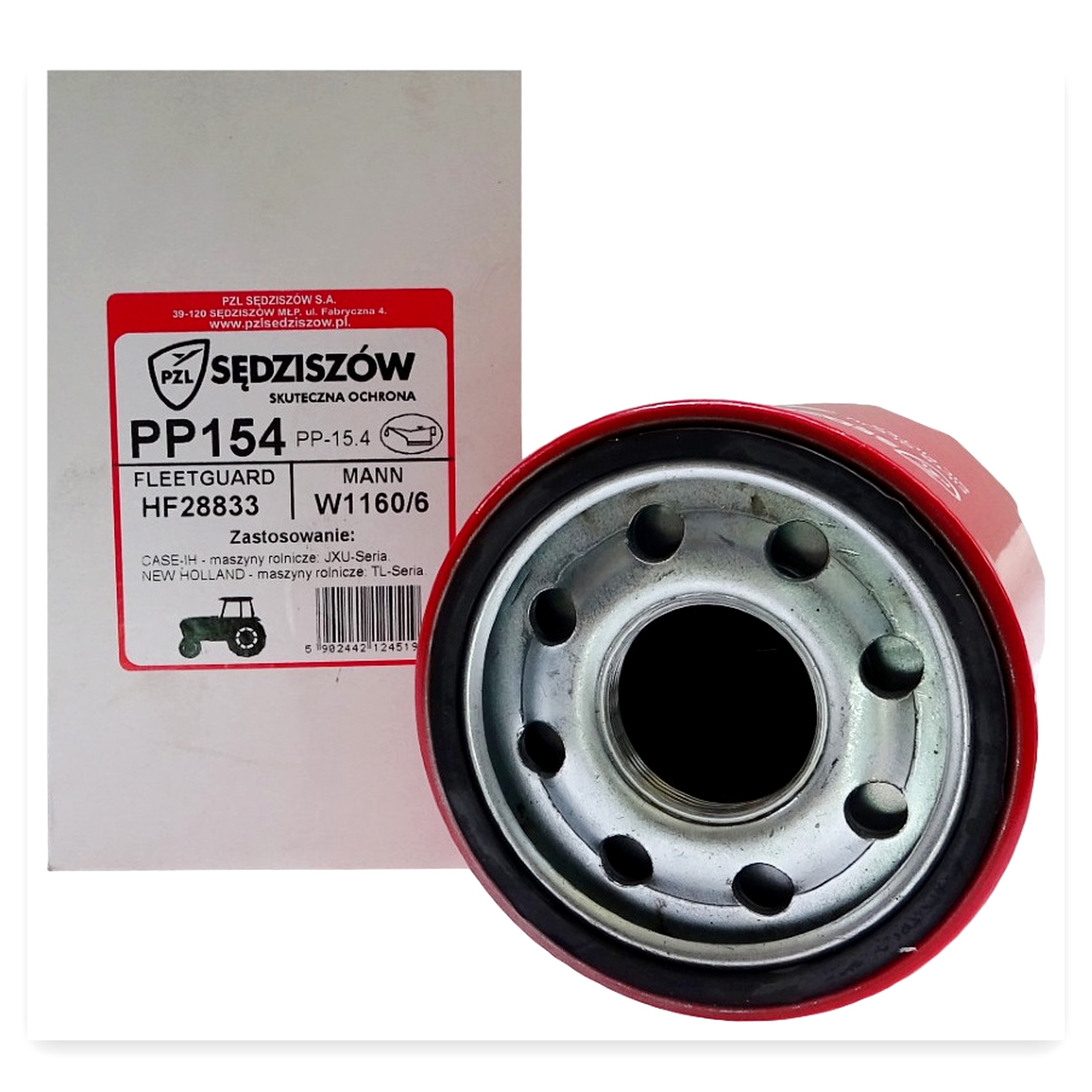 34eee6d88bdd5f23286d8a0aa1ebbbbd.jpg Filtr oleju Case, Fiat do ładowacza Case Ih