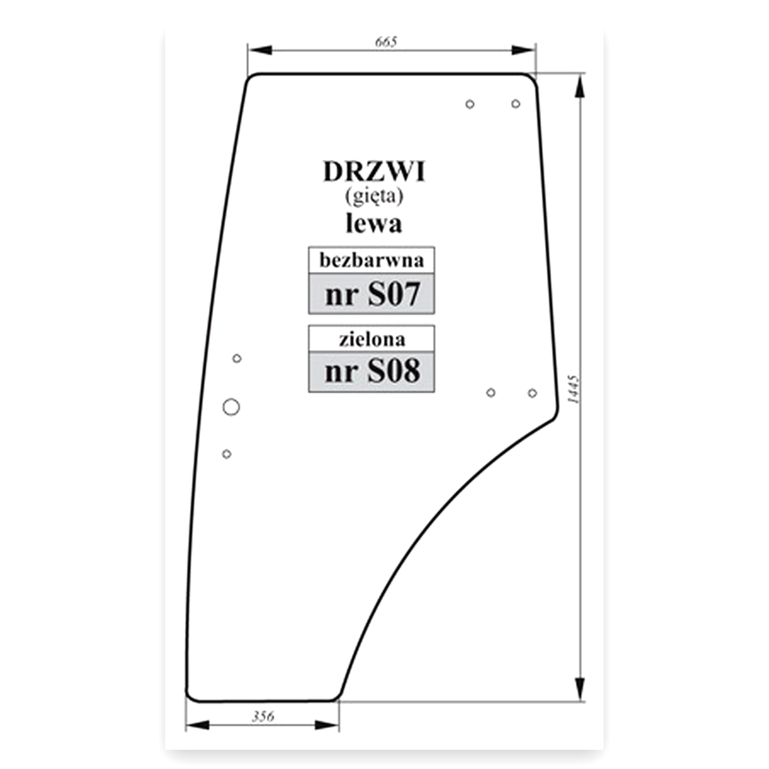 367978ce307541d5bbc99a00e39ff61f.jpg Szyba drzwi lewa do ciągnika Zetor 3321