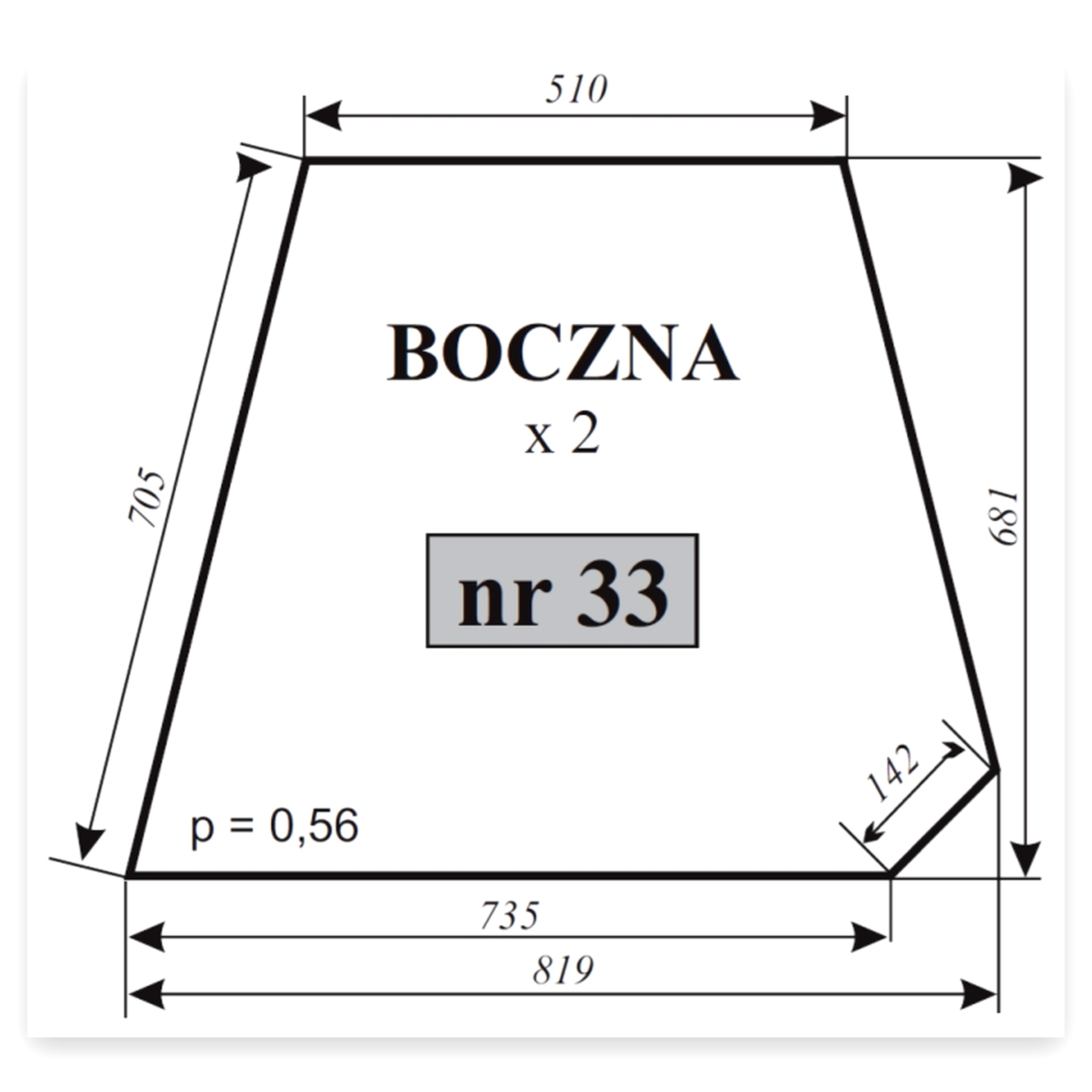 3839c3d73a44906b8411af3c1c1c66c7.jpg Szyba boczna C do ciągnika Ursus C-360