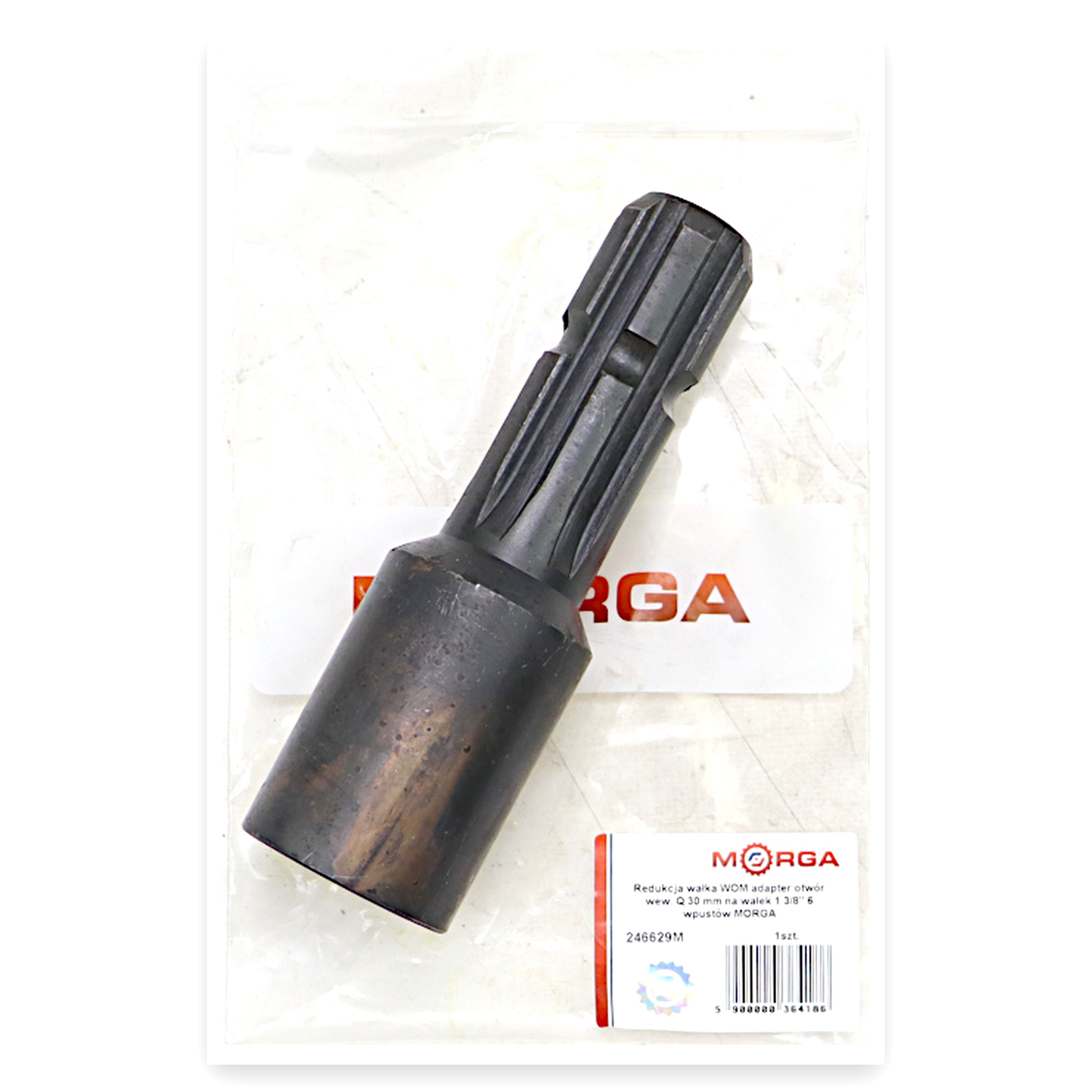 3b516e52d5dbbfba73fad56c3d41a6cd.jpg Redukcja wałka WOM adapter otwór wew. Q 30 mm na wałek 1 3/8" 6