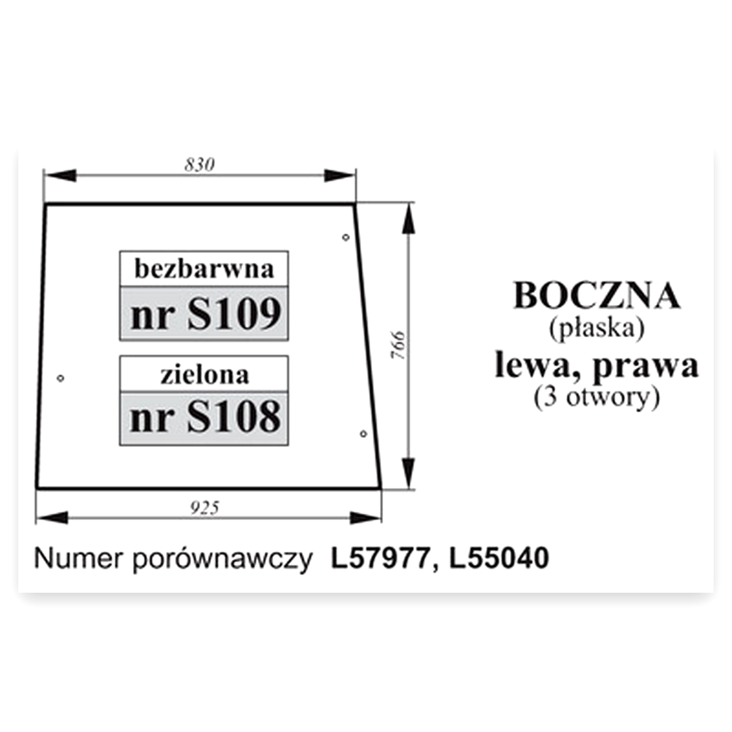3df8299371d29142bb388f649df56170.jpg Szyba boczna John do ciągnika John Deere Zielona