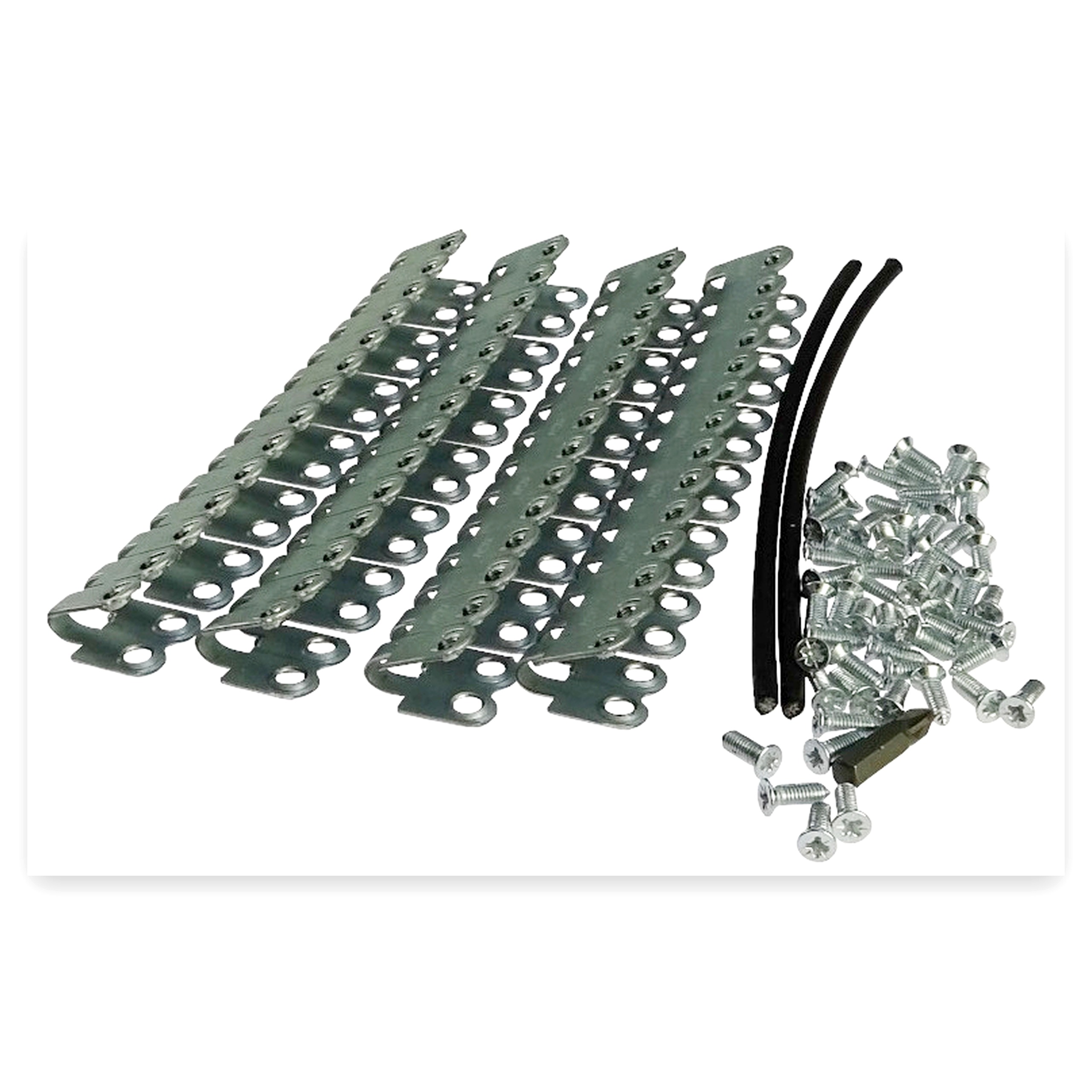 Zestaw spinek pasa prasy rol. 2x170 mm+56 wkrętów+ Bit PZ2