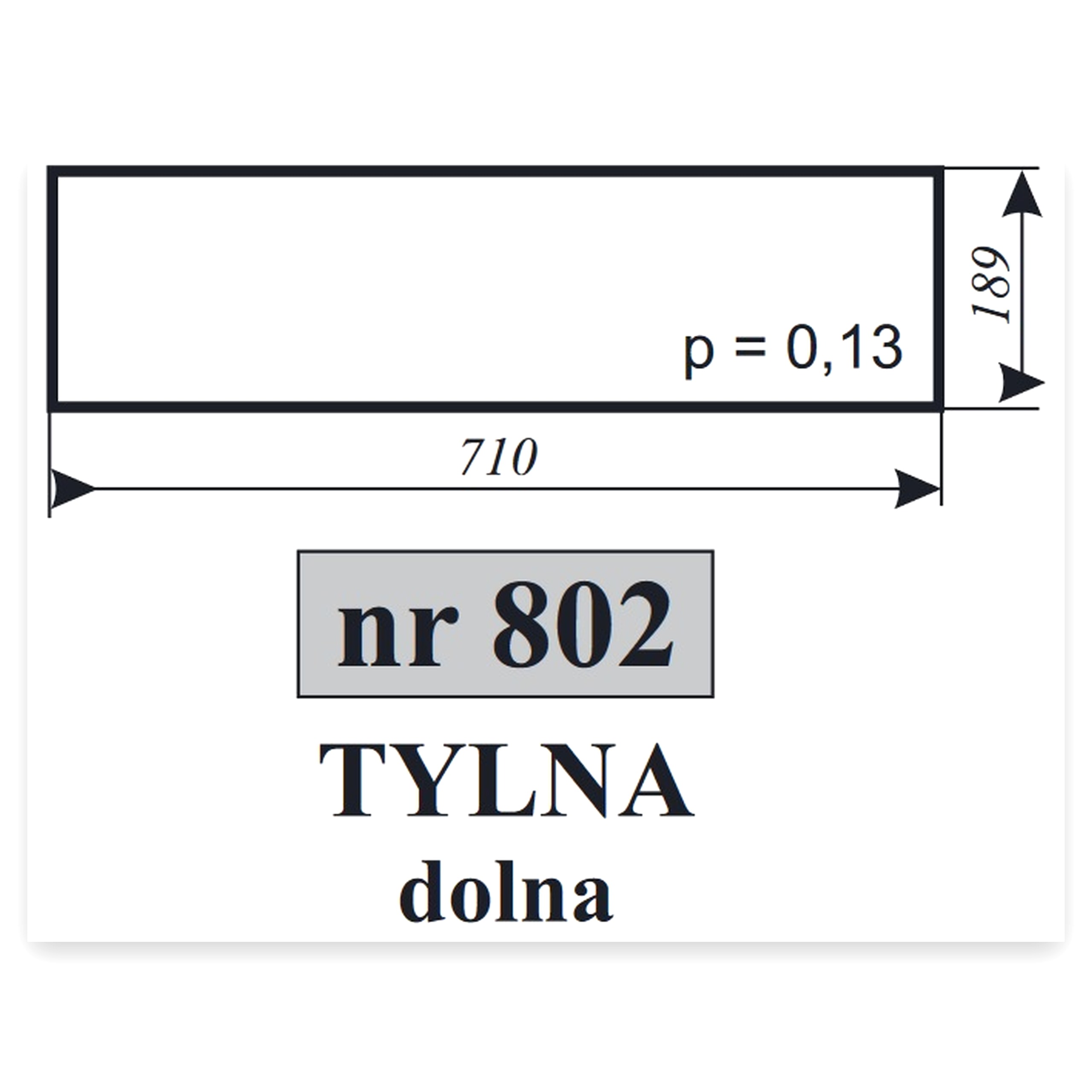 Szyba tylna dolna do ciągnika Ursus C-360