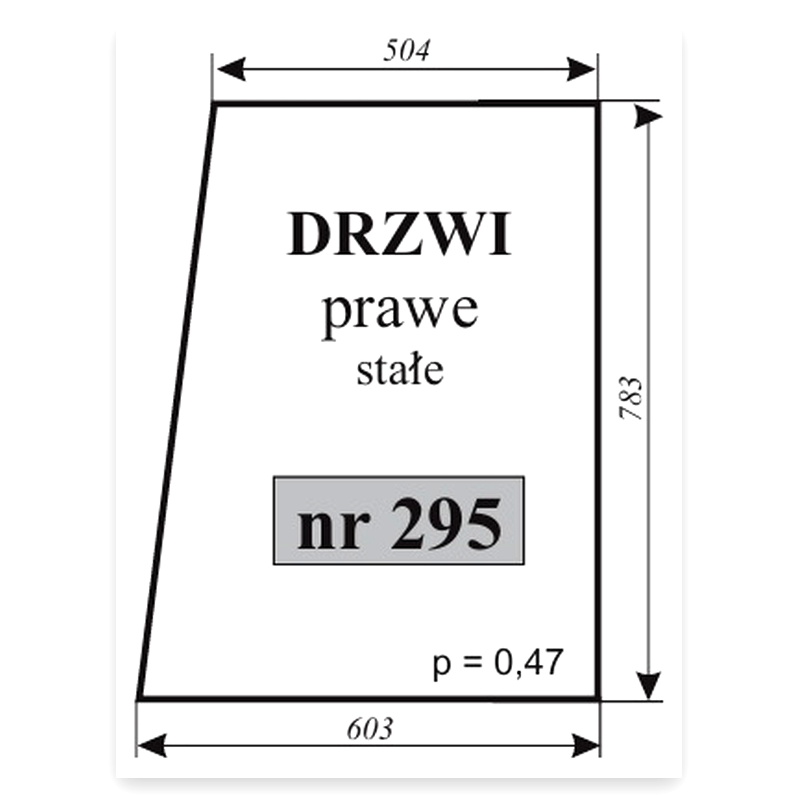 47f2486dd9b55b2e4e1b58499dd25a7f.jpg Szyba drzwi prawe stałe C-330 kabina Ciechanów