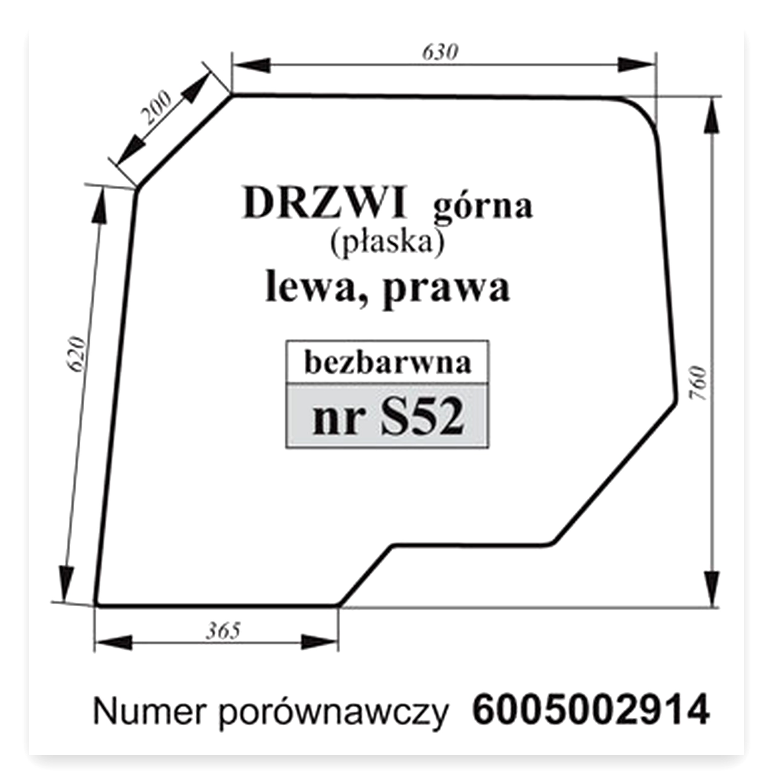 49b082625ab521ab925f6758c4cc1328.jpg Szyba drzwi górna do ciągnika