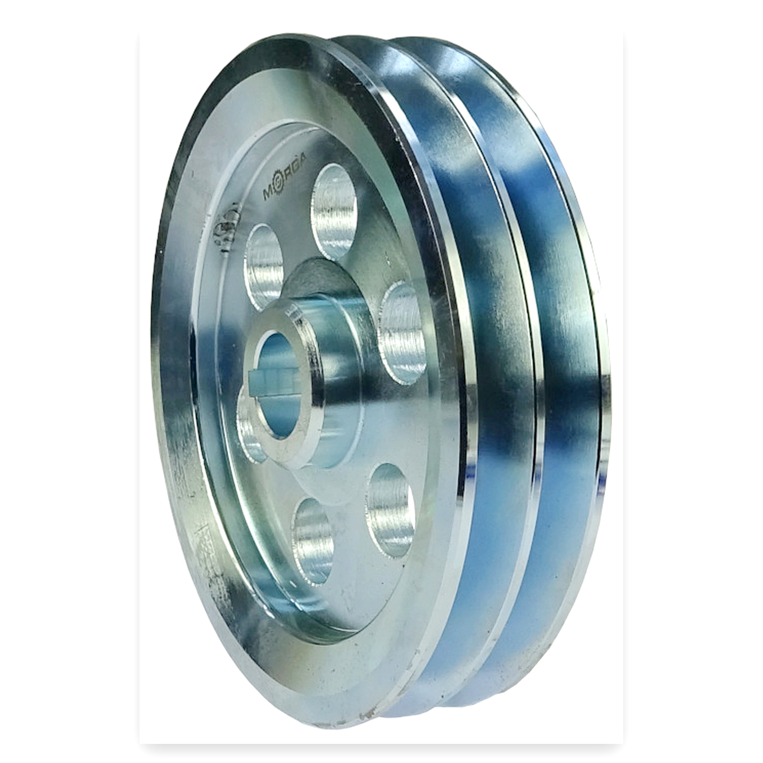 4a416878174257ac3b7dca0d464d9bbb.jpg Koło pasowe 2 paski 2 SPB / 2 HB FI-200 otwór 30 mm stalowe MORGA