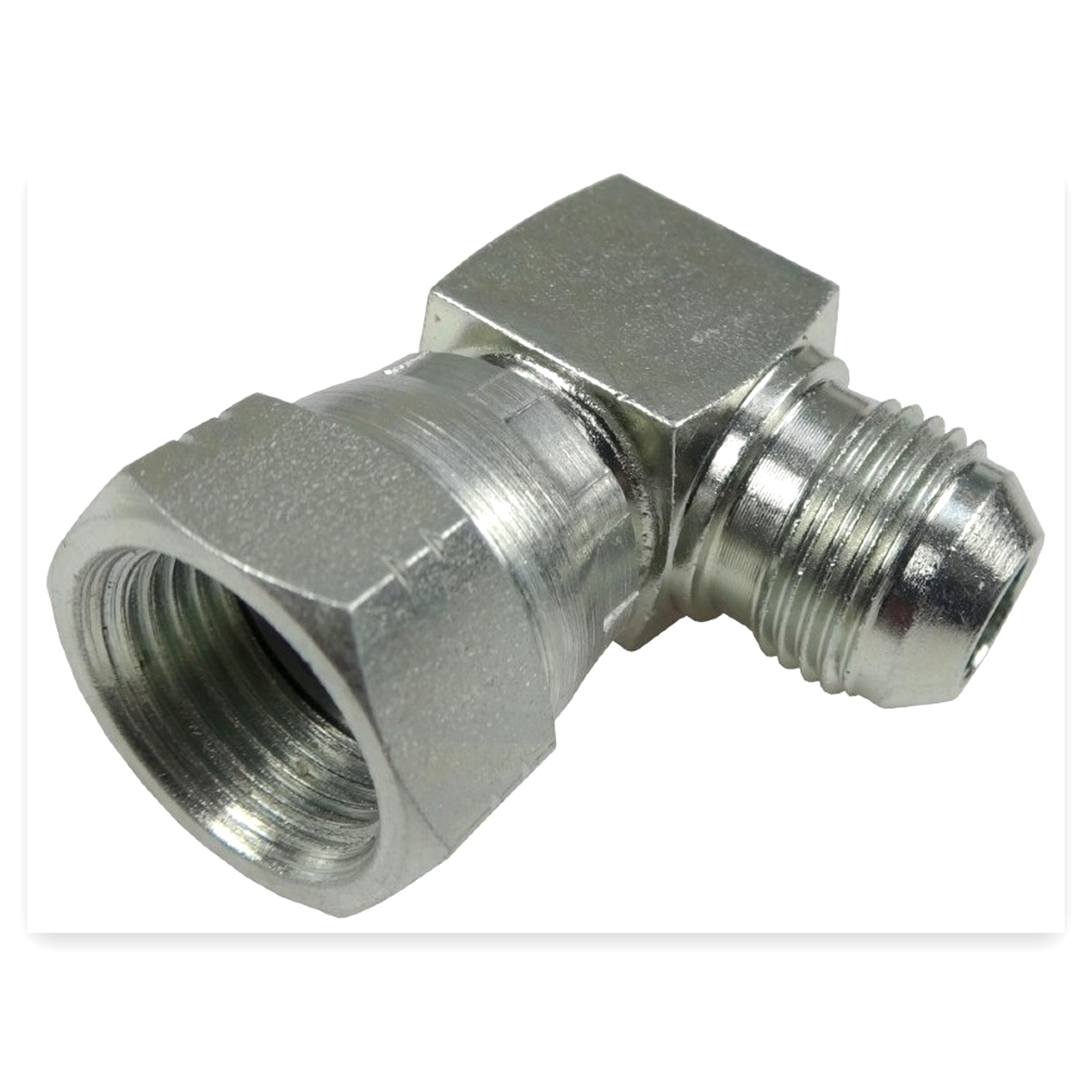 4d6233cf11a408bf4905c4dbd50018cd.jpg Złącze - złączka hydrauliczna - kolanko 90 AB 3/4" - 3/4" UNF/UNF