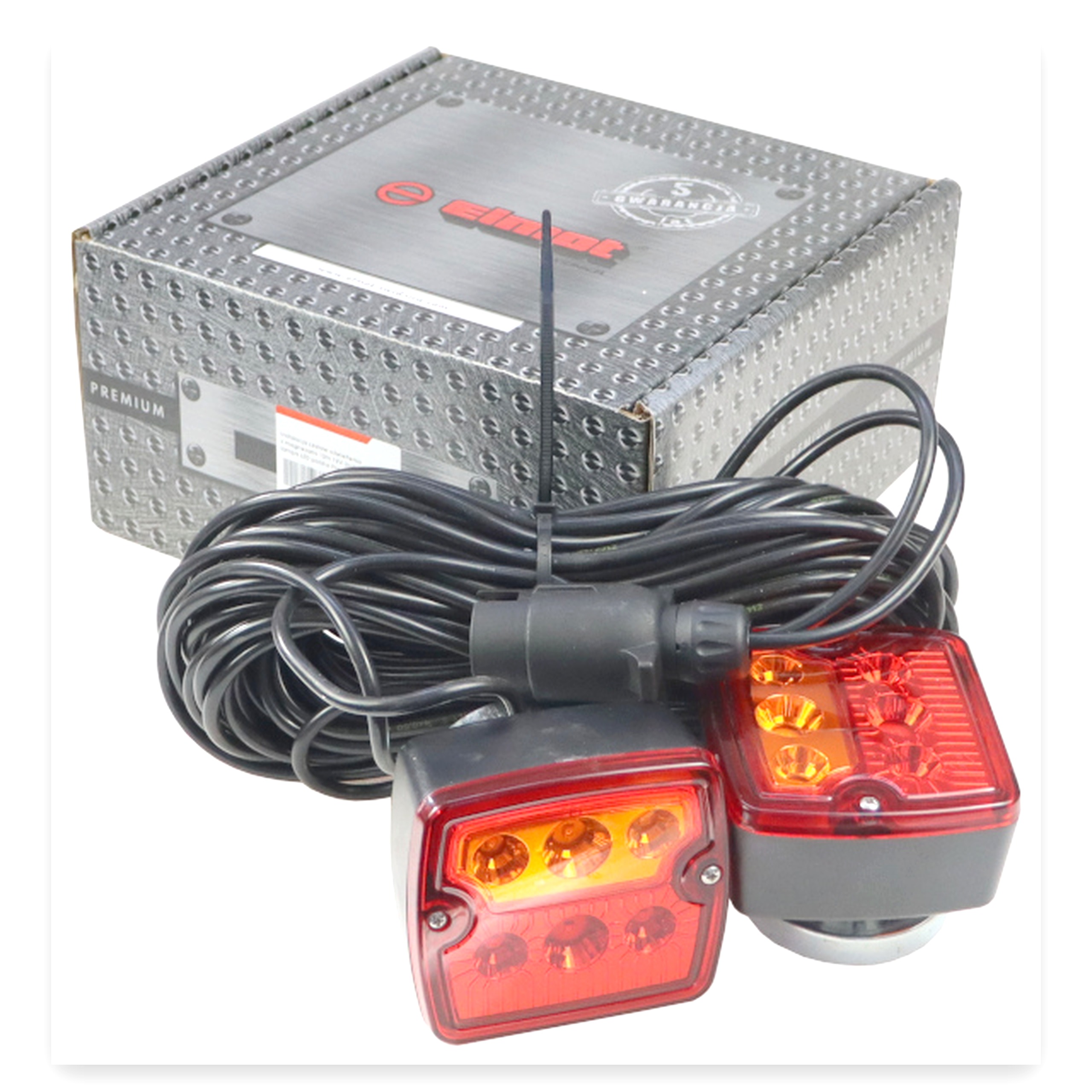 Instalacja zestaw oświetlenia z magnesami 12 m 12 V (kabel 1 mm) lampa