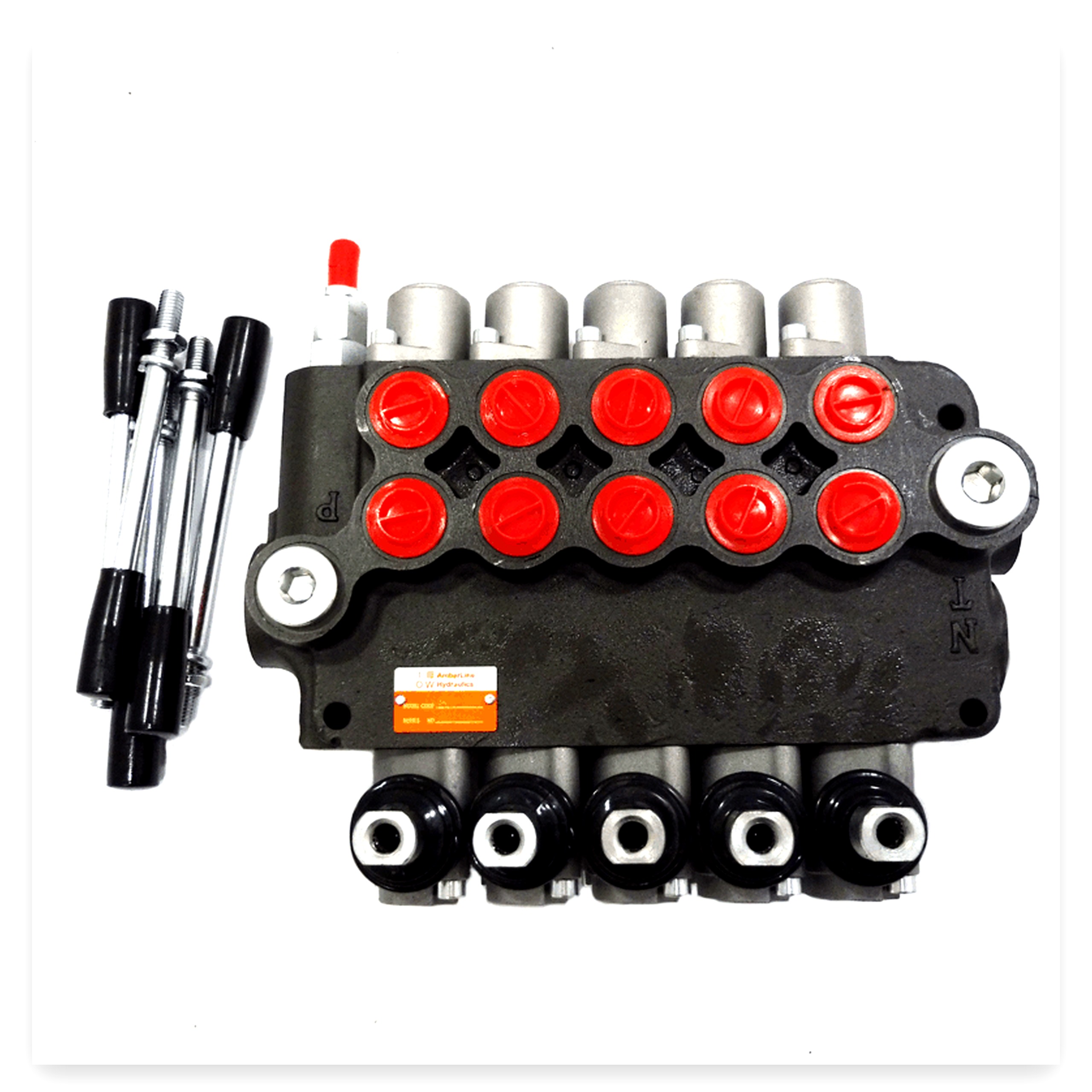 504a833651ea27687d40b15e549369d2.jpg Rozdzielacz hydrauliczny pięciosekcyjny ( 5-sekcyjny ) 80 L/min