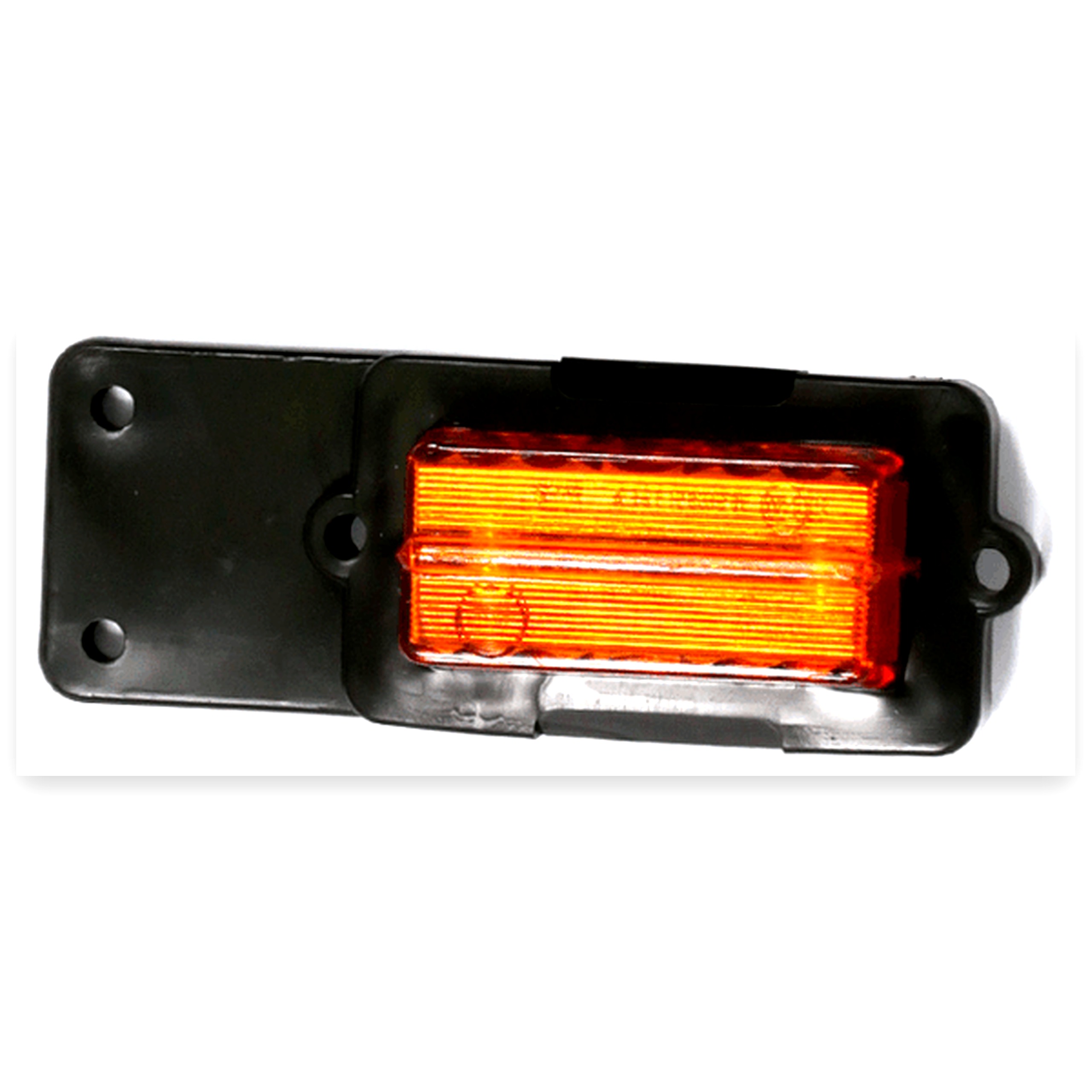Lampa obrysowa na gumie PO-2 10 żarówkowa boczna pomarańczowa