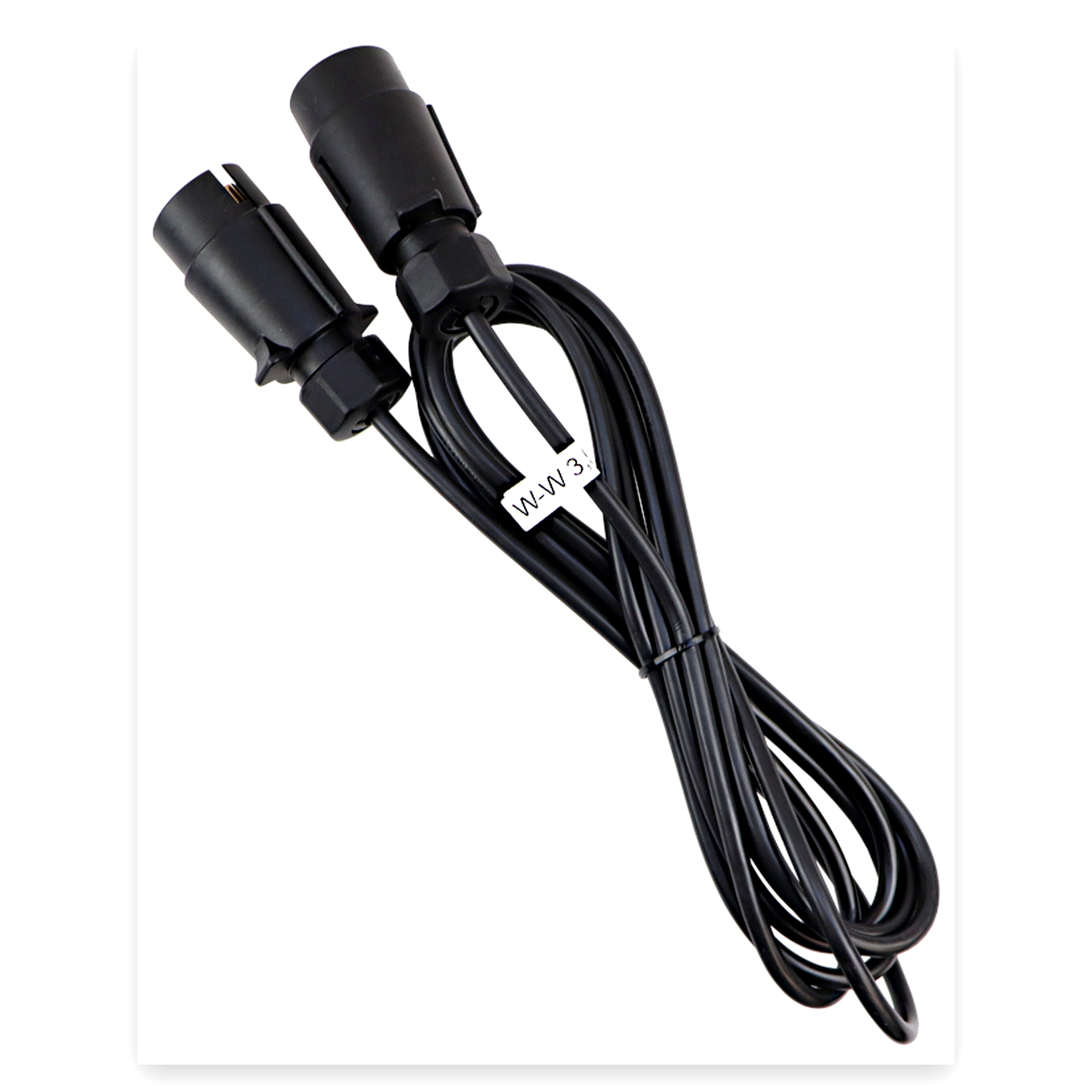 53c9743148e1ddc710e6ca28452d6f20.jpg Przewód elektryczny podłączeniowy przyczepy 5x0,75 3,5 m dwie wtyczki