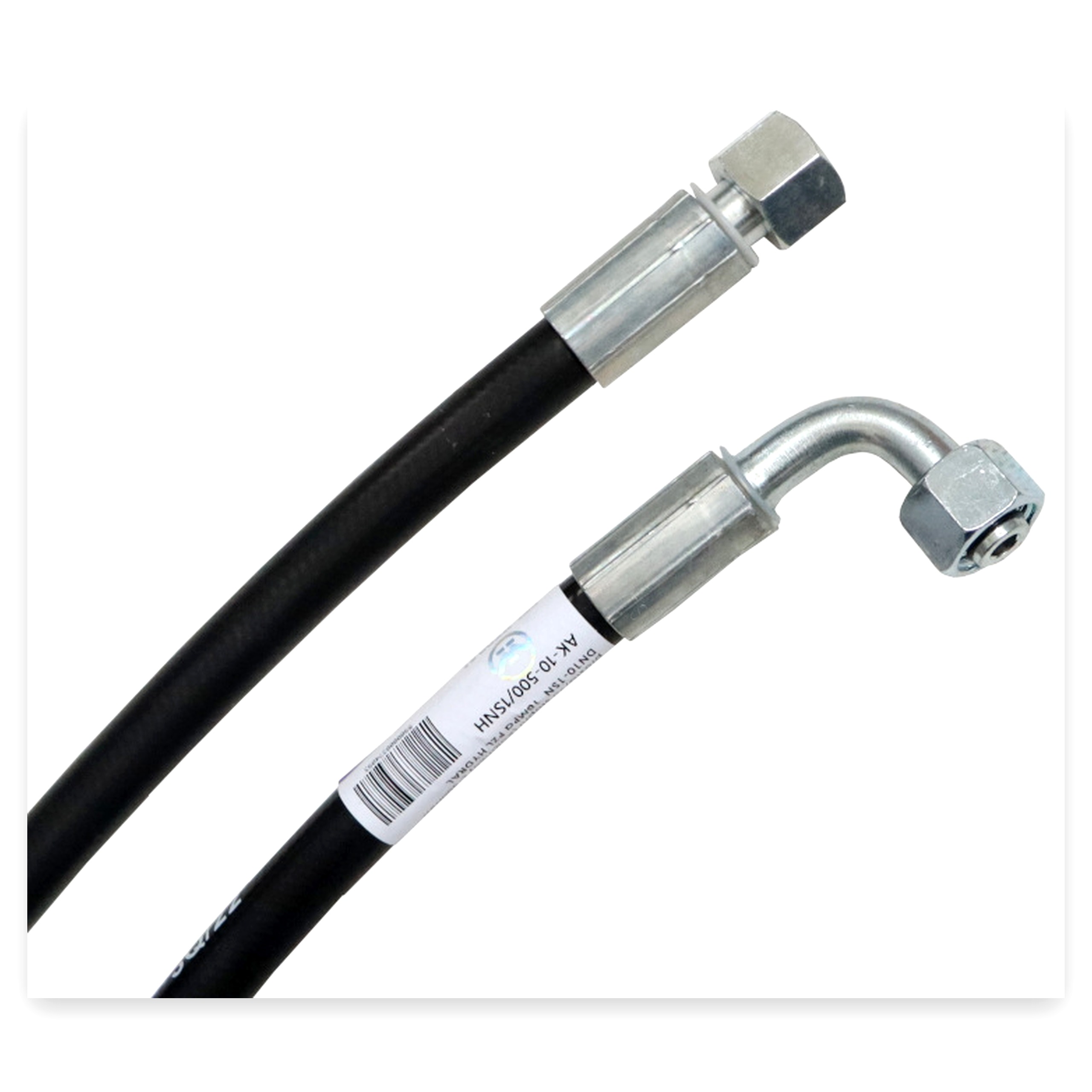 Przewód wąż hydrauliczny gwint M18x1,5 prosta/90 stopni (kolanko)