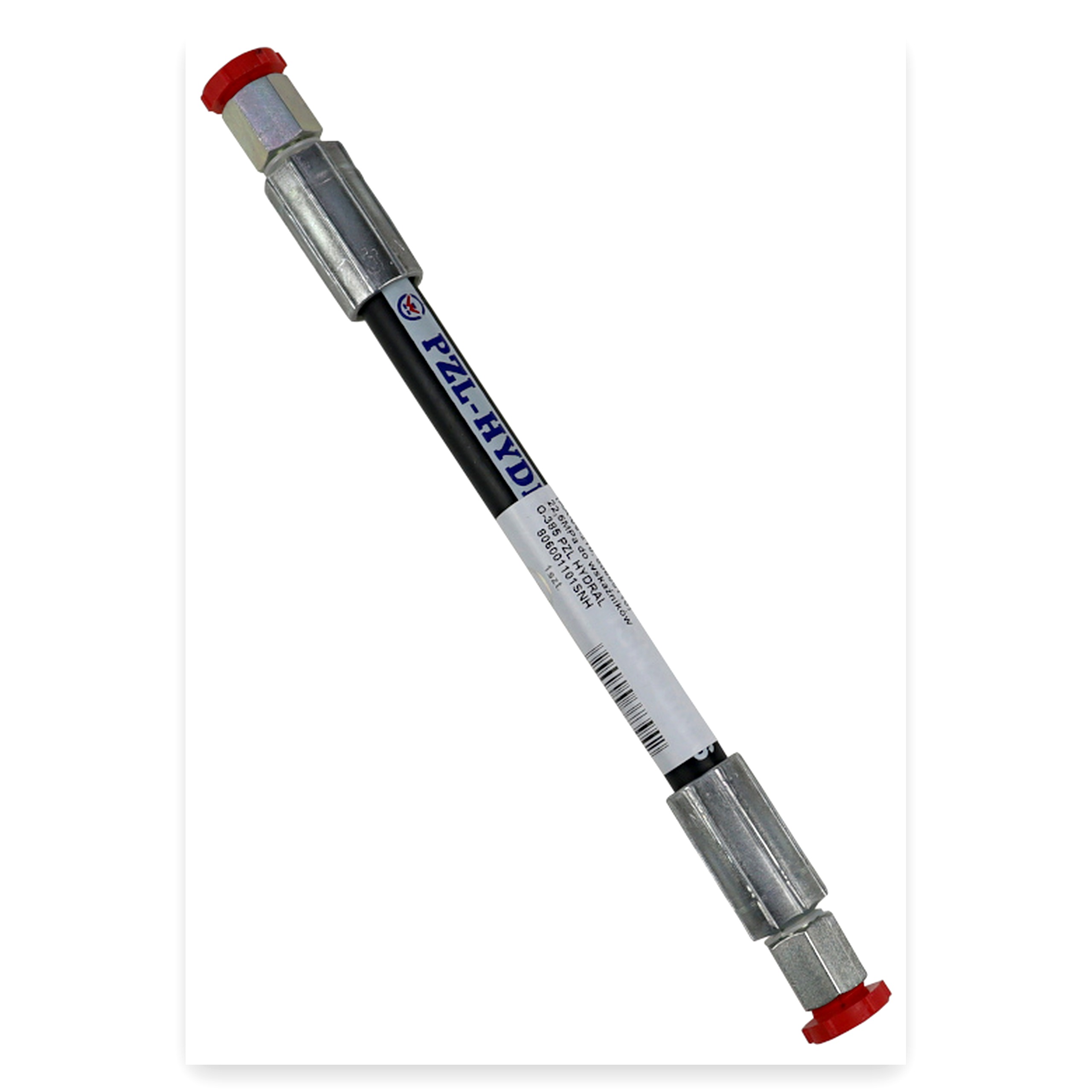 Przewód wąż hydrauliczny 225 bar gwint M12x1,5 proste L-210 mm (AA-, )