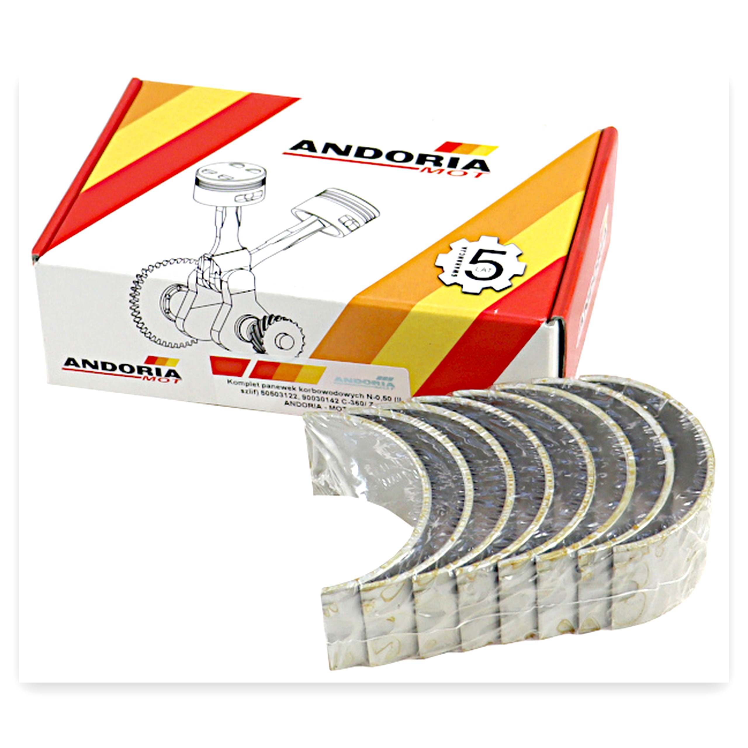557cd4e6e9f92b954b4ff3da971057b1.jpg Komplet panewek korbowodowych N-0,50 (II szlif), Ursus C-360 Zetor