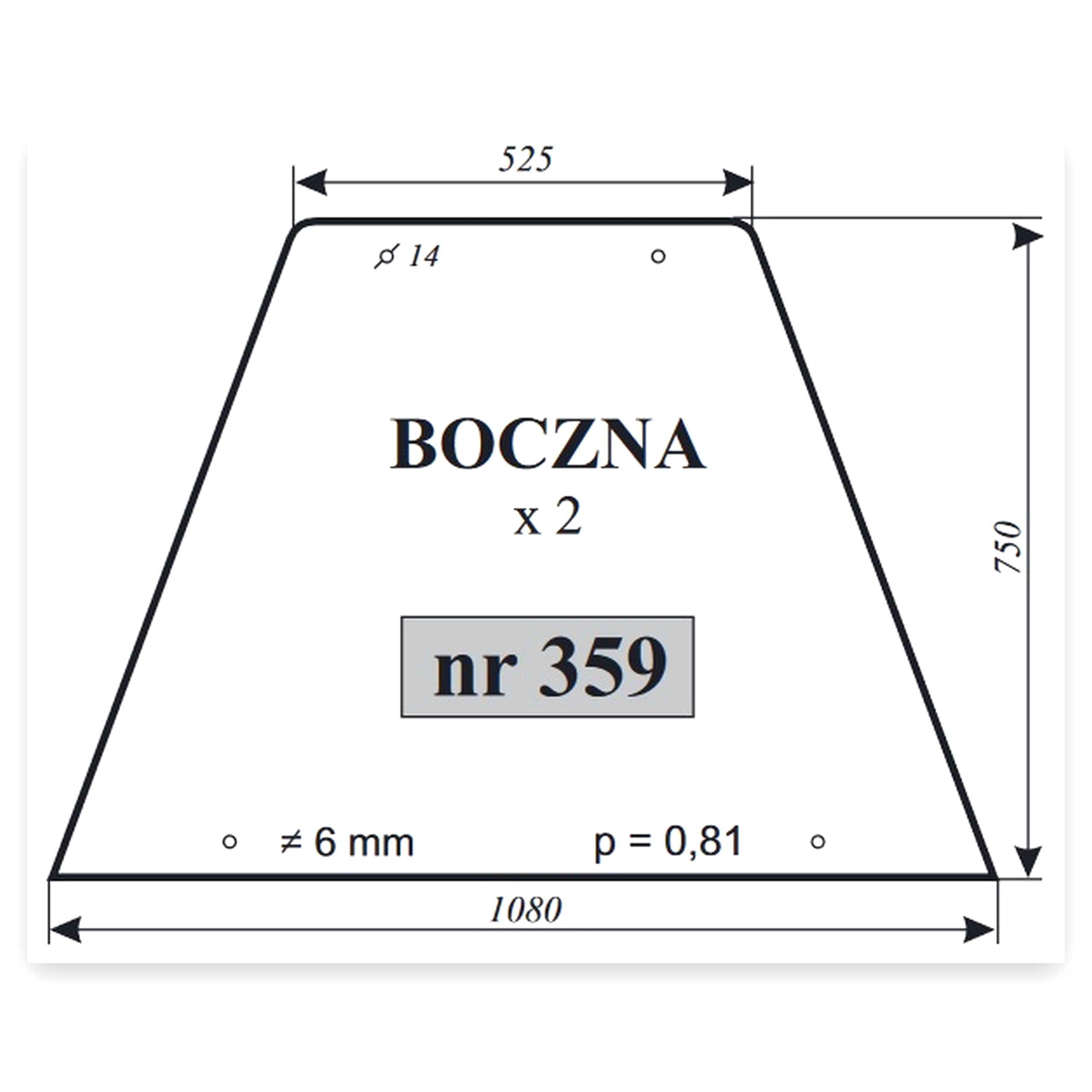 5758f97148f6b955525c67aa46beb573.jpg Szyba boczna do ciągnika Zetor 7211