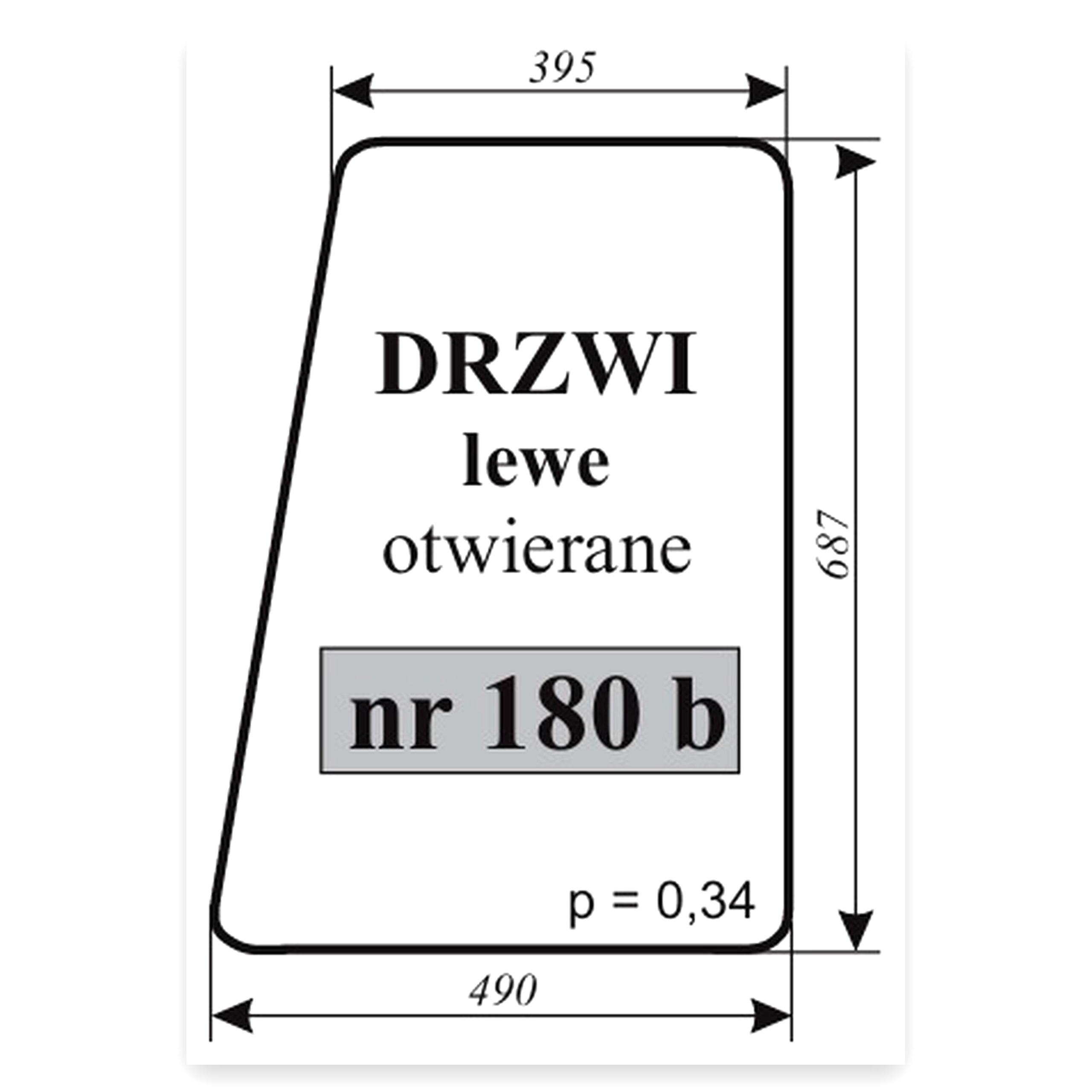 58fd77d778d522a90c3f9129f631be26.jpg Szyba drzwi lewe otwierane C-330 kabina Osiny