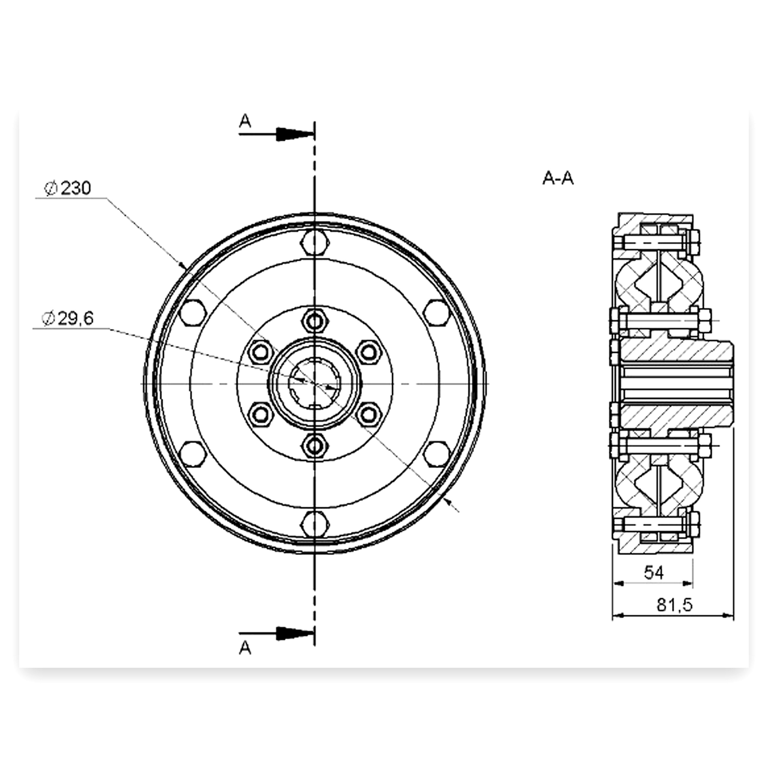 5b628054cbfef654e62bd3f80928966d.jpg Sprzęgło kompletne ścinacz zielonek ORKAN Rolmus