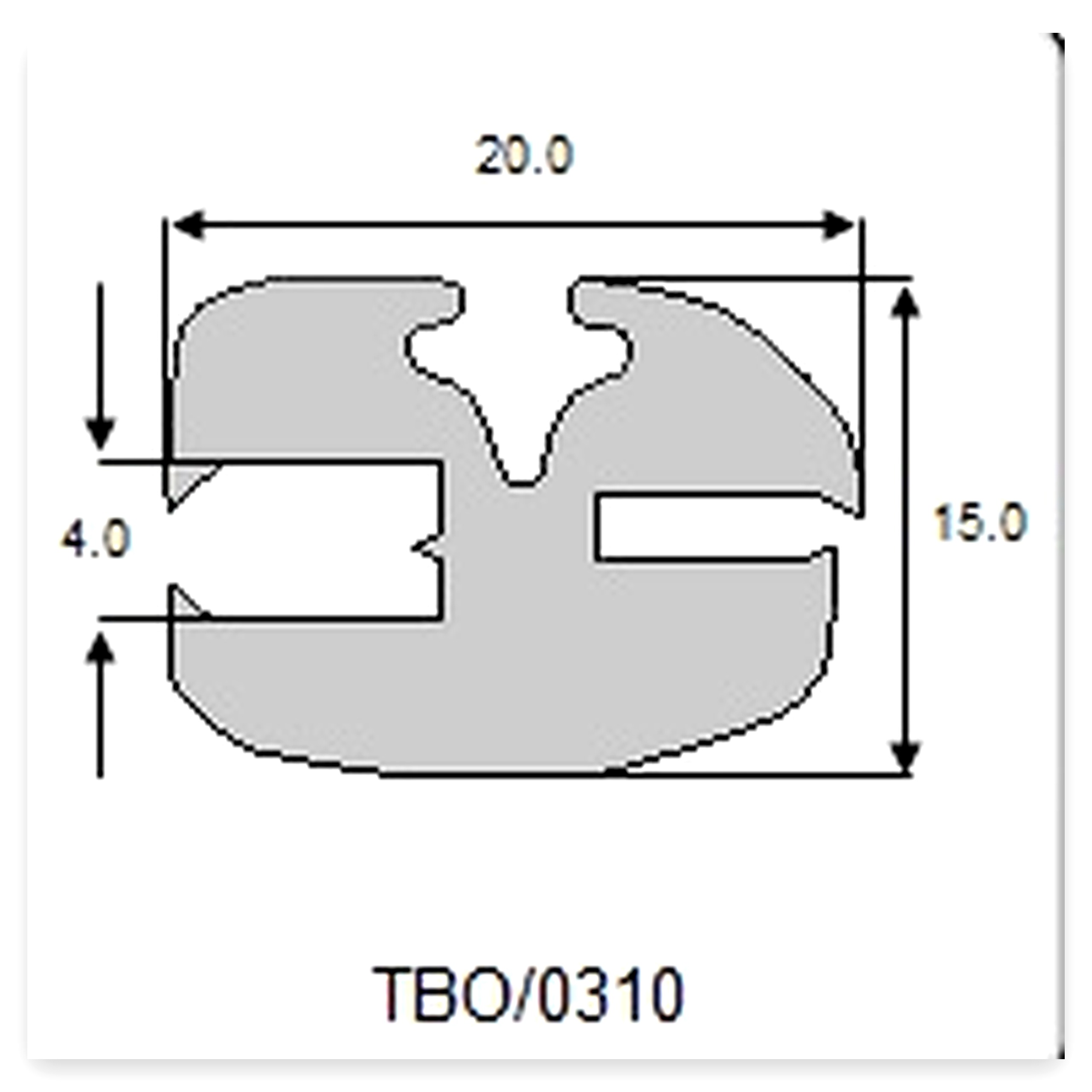 5cfe8362b45473cfb113d5df844dcfb8.jpg Uszczelka okienna TBO/0310 sprzedawana na paczki (paczka 20 m)