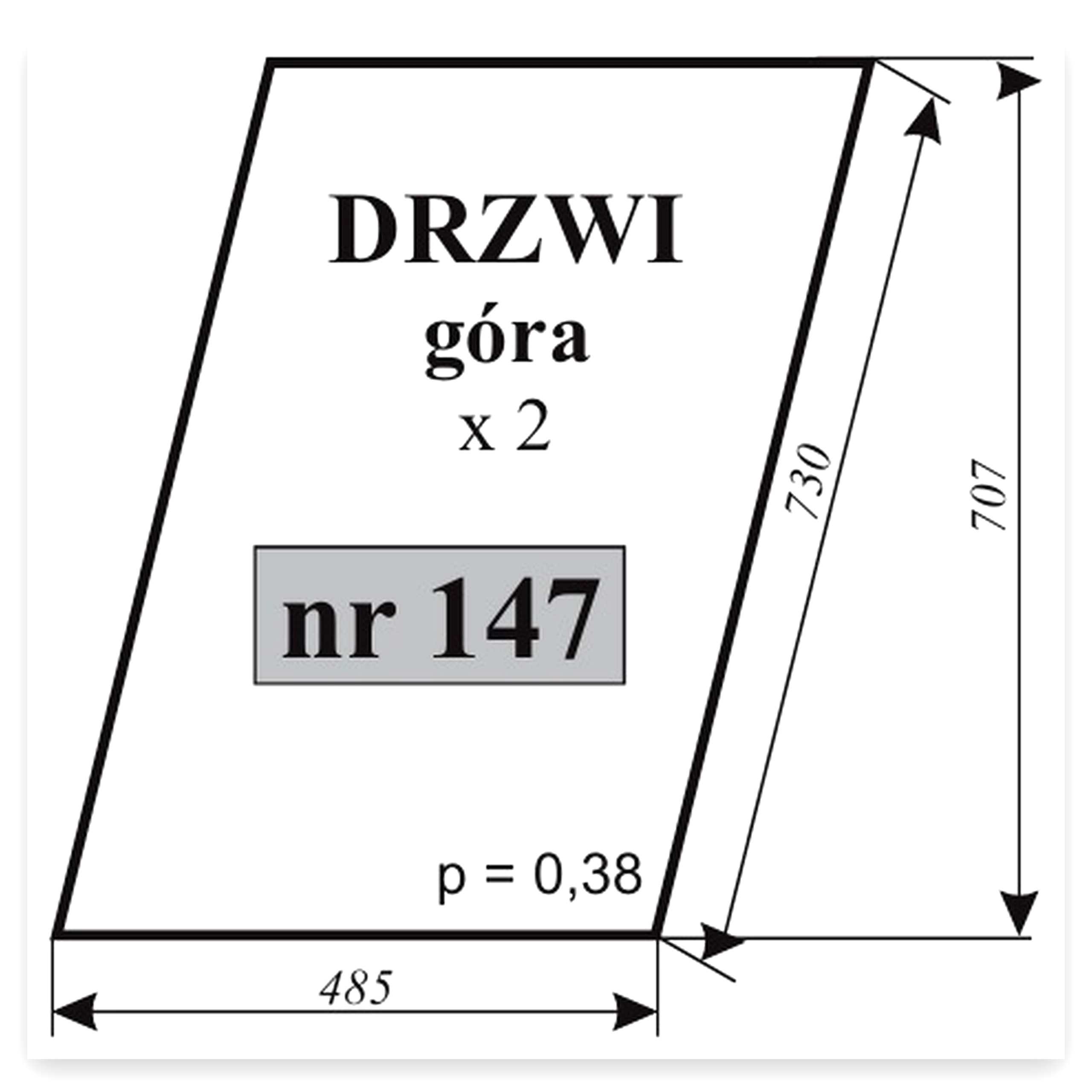 64501e6b3574f9db4b4821cff4244fc7.jpg Szyba drzwi C do ciągnika Ursus C-360