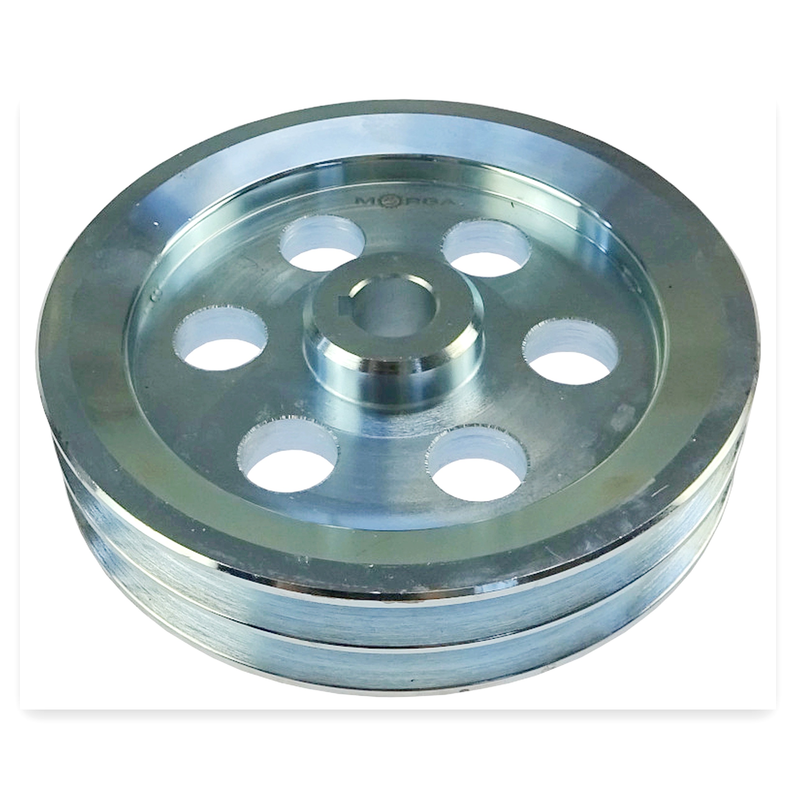 65c9c333a4ce19aaaa8c24624f9bb23d.jpg Koło pasowe 2 paski 2 SPB / 2 HB FI-200 otwór 24 mm stalowe MORGA