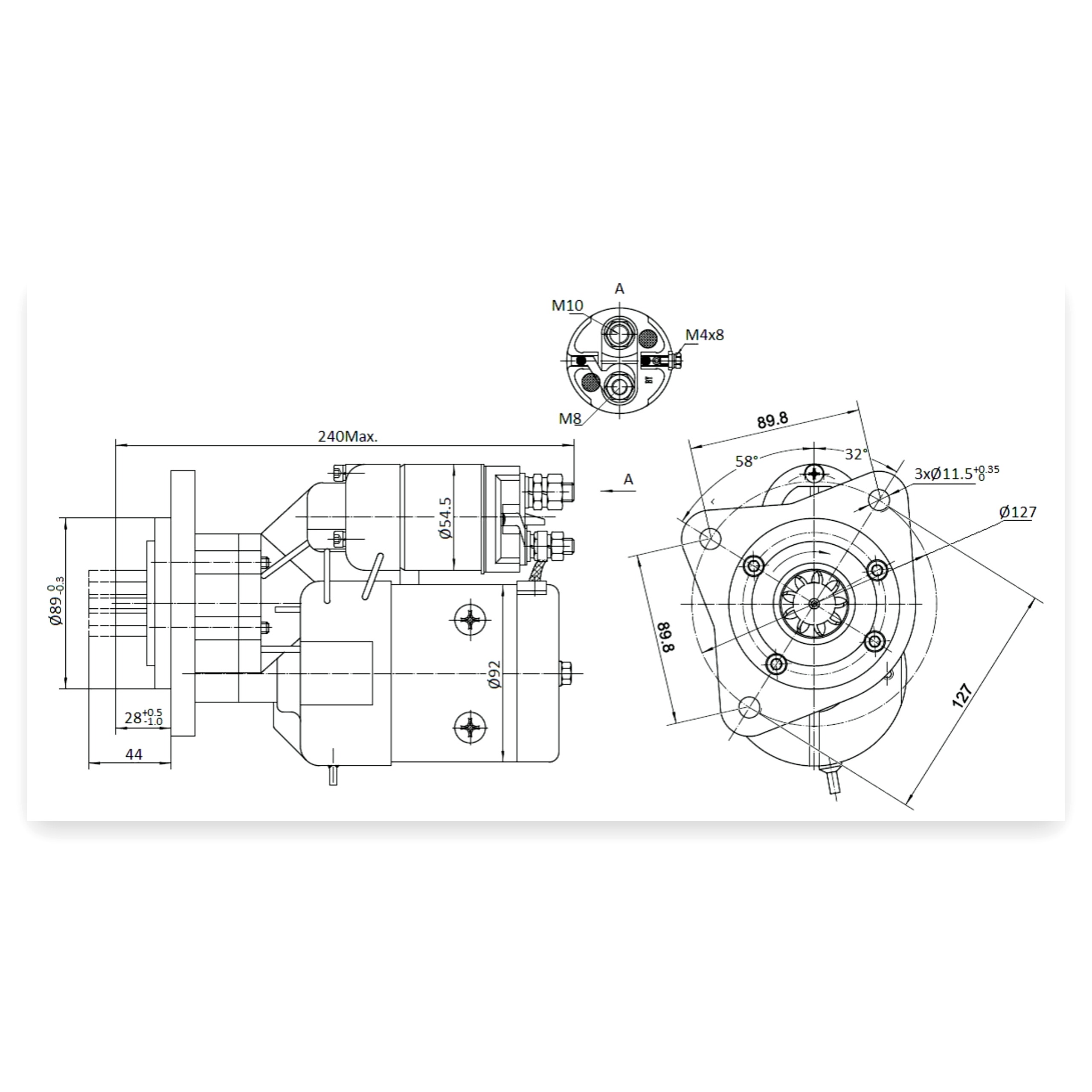 6bd435fdfff9f0a2ed9c595dc7715d8e.jpg Rozrusznik z reduktorem DEUTZ typu Magneton ELMOT
