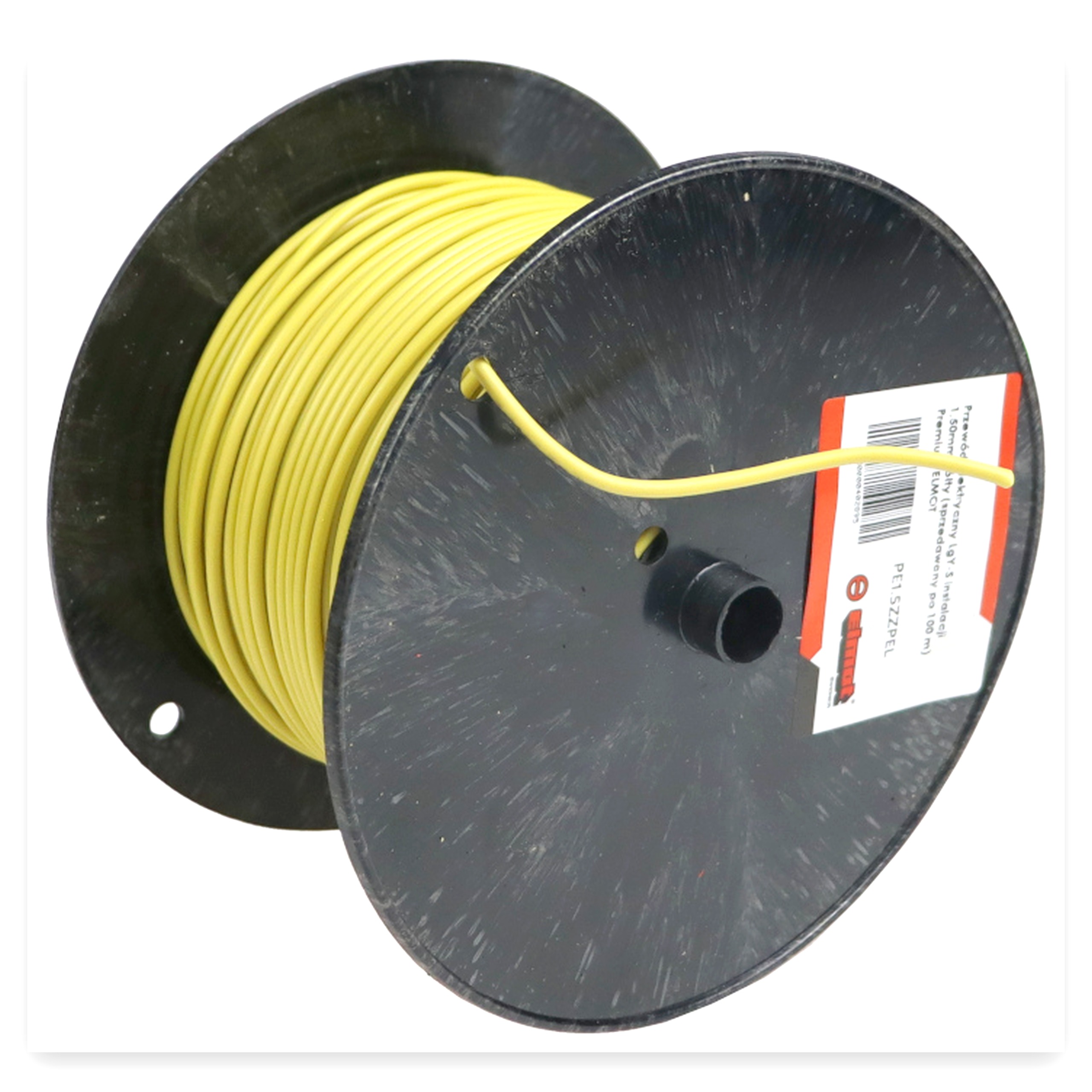 6cd48735705a1a4bc49c4ee09829e4c5.jpg Przewód kabel elektryczny LgY-S instalacji 1,50 mm żółty (sprzedawany