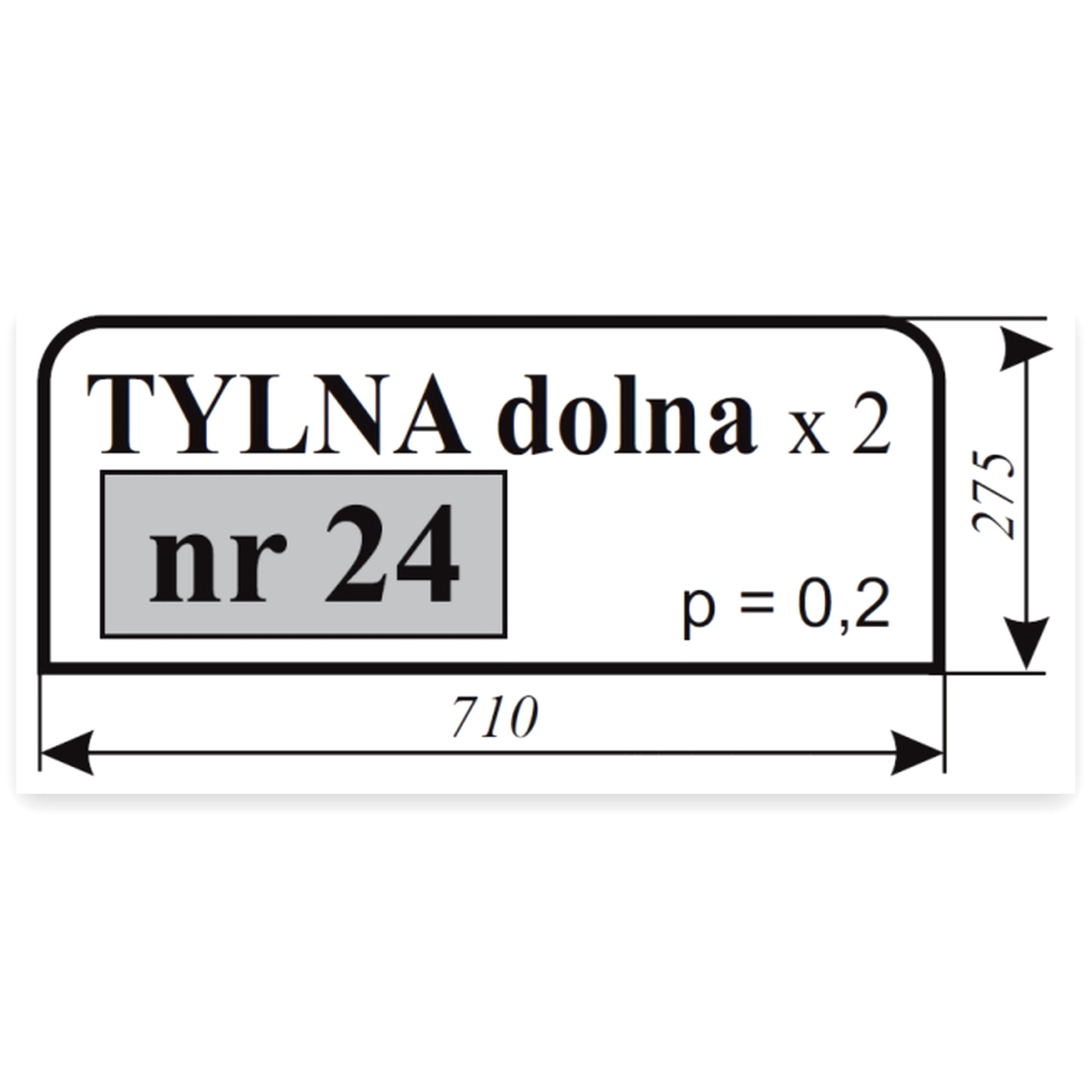 6dcf37ca9b544477d16b29883ca5da8d.jpg Szyba tylna dolna do ciągnika Ursus