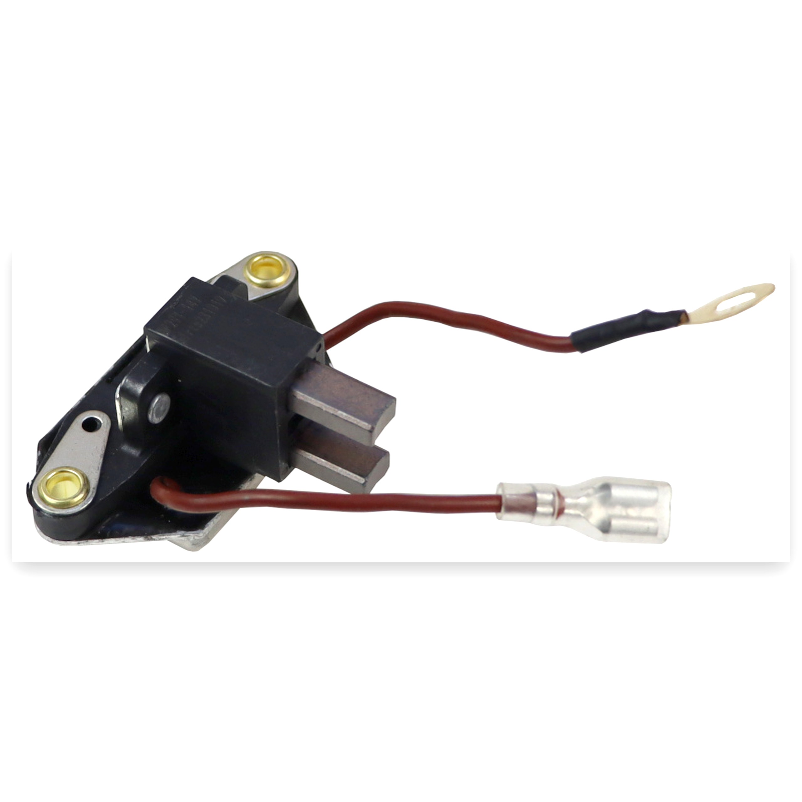 72055b9e1f32df26cb8dee20016b1457.jpg Regulator ze szczotkotrzymaczem alternatora 14 V 55A MF Ursus C-385